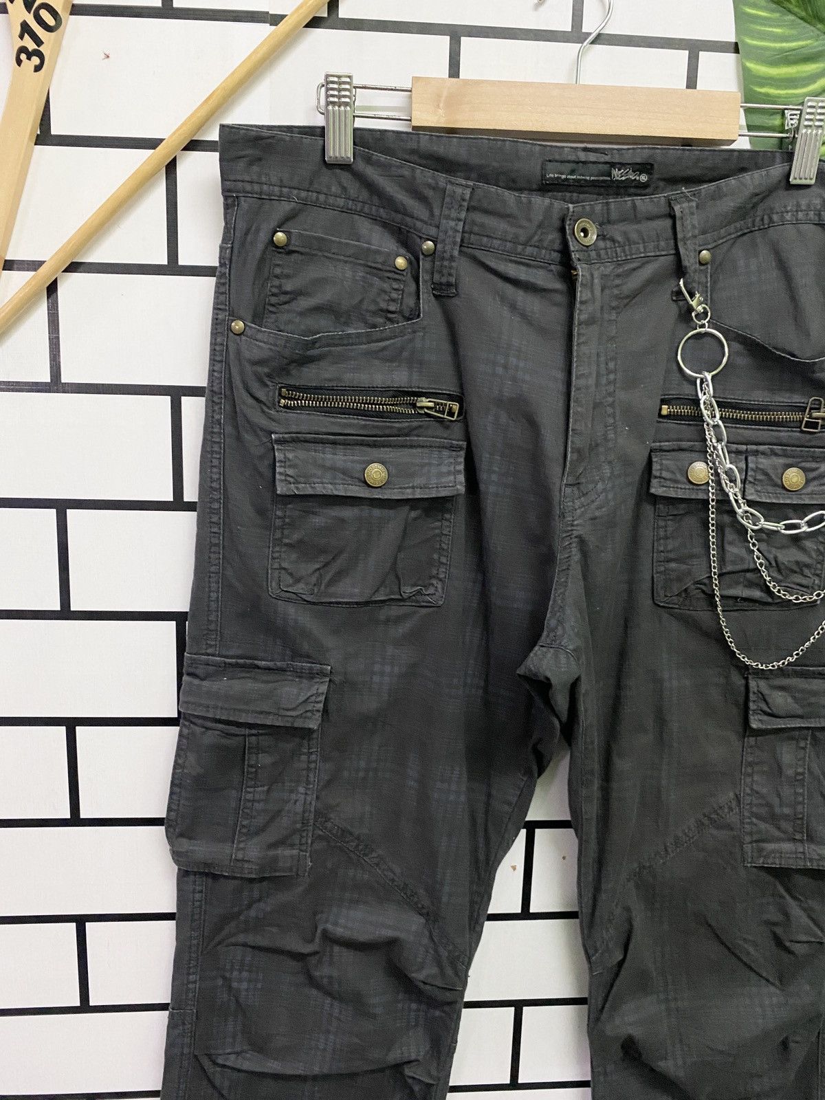 Japanese Brand × Mossimo Japanese Tactical MOSSIMO Checked Multi pocket Cargo Pants Size US 32 / EU 48 - 4 Thumbnail
