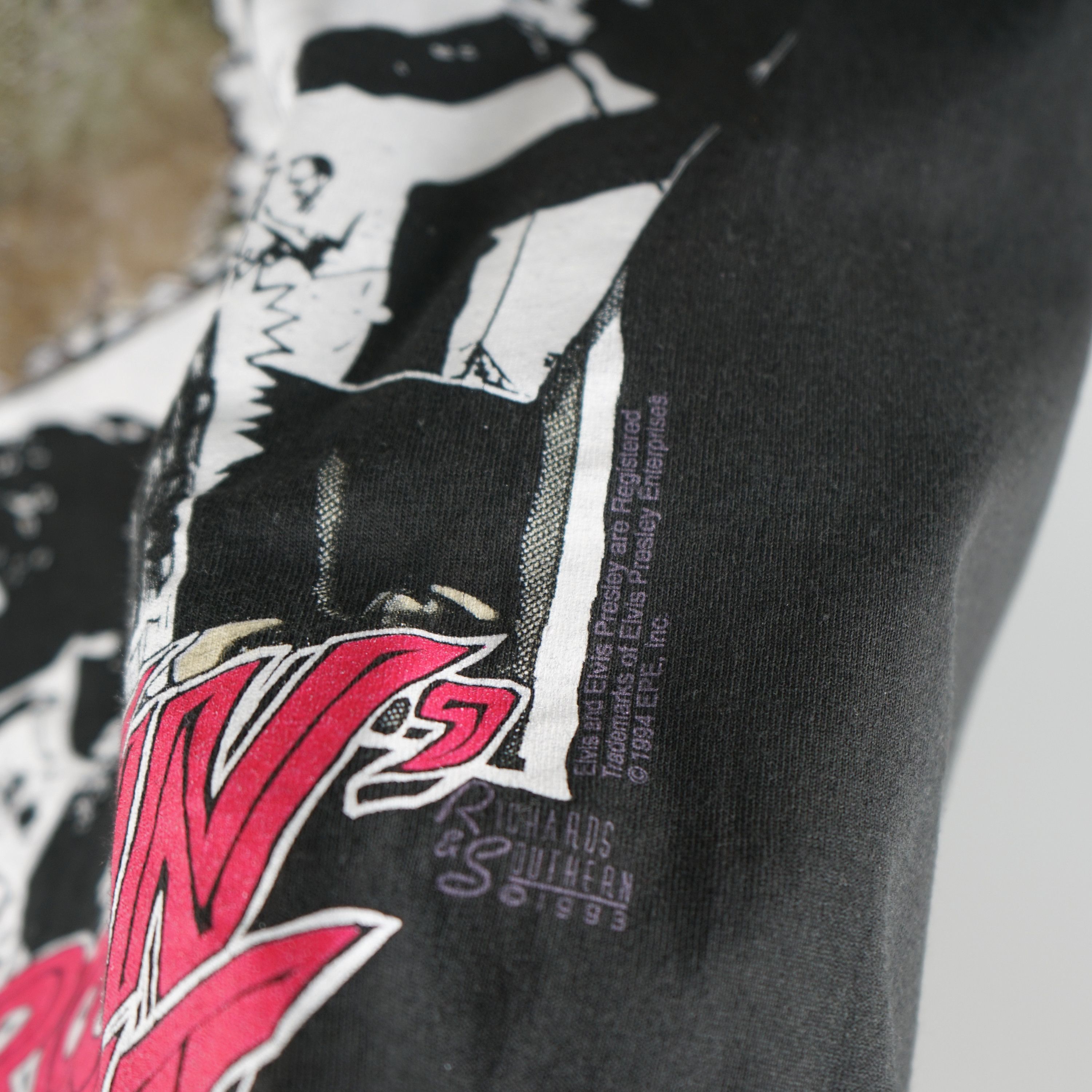 Band Tees × Vintage 1994 Elvis Presley t-shirt Single Stitch Faded Size US L / EU 52-54 / 3 - 3 Thumbnail