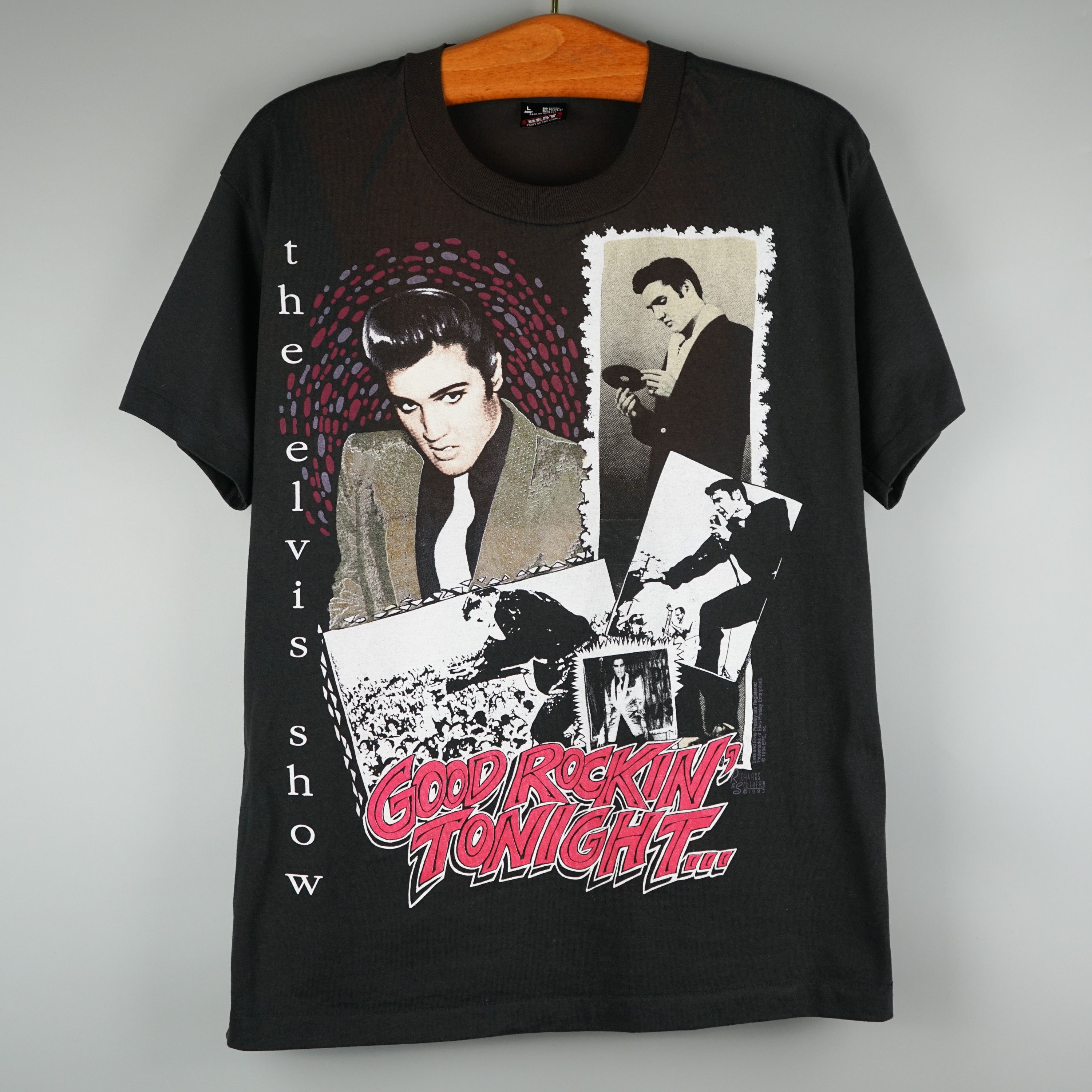 Band Tees × Vintage 1994 Elvis Presley t-shirt Single Stitch Faded Size US L / EU 52-54 / 3 - 1 Thumbnail