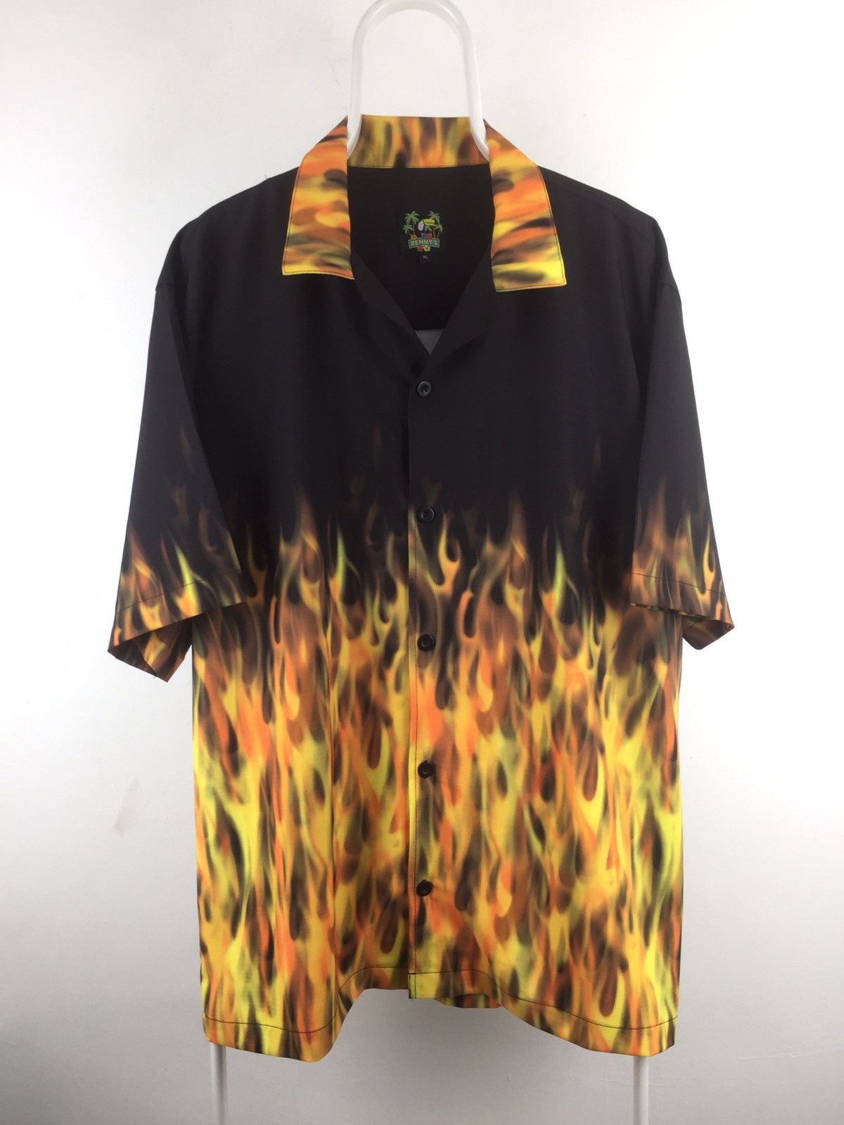 Japanese Brand ✂️mx120✂️benny's shirt button up fire 🔥 Size US XL / EU 56 / 4 - 1 Thumbnail