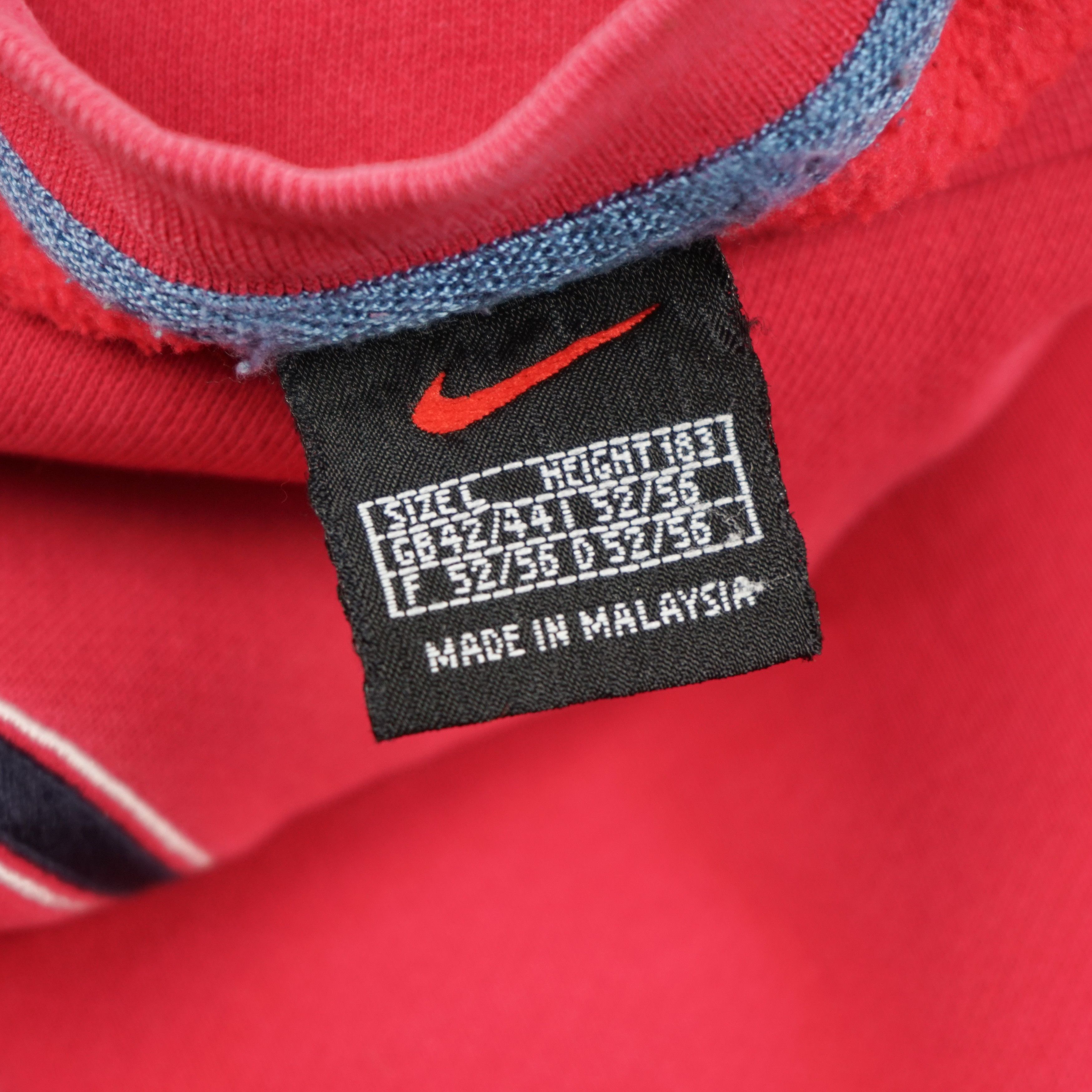 Nike × Vintage 1990s Nike Center Logo Sweatshirtd Distressed Size US XL / EU 56 / 4 - 6 Thumbnail