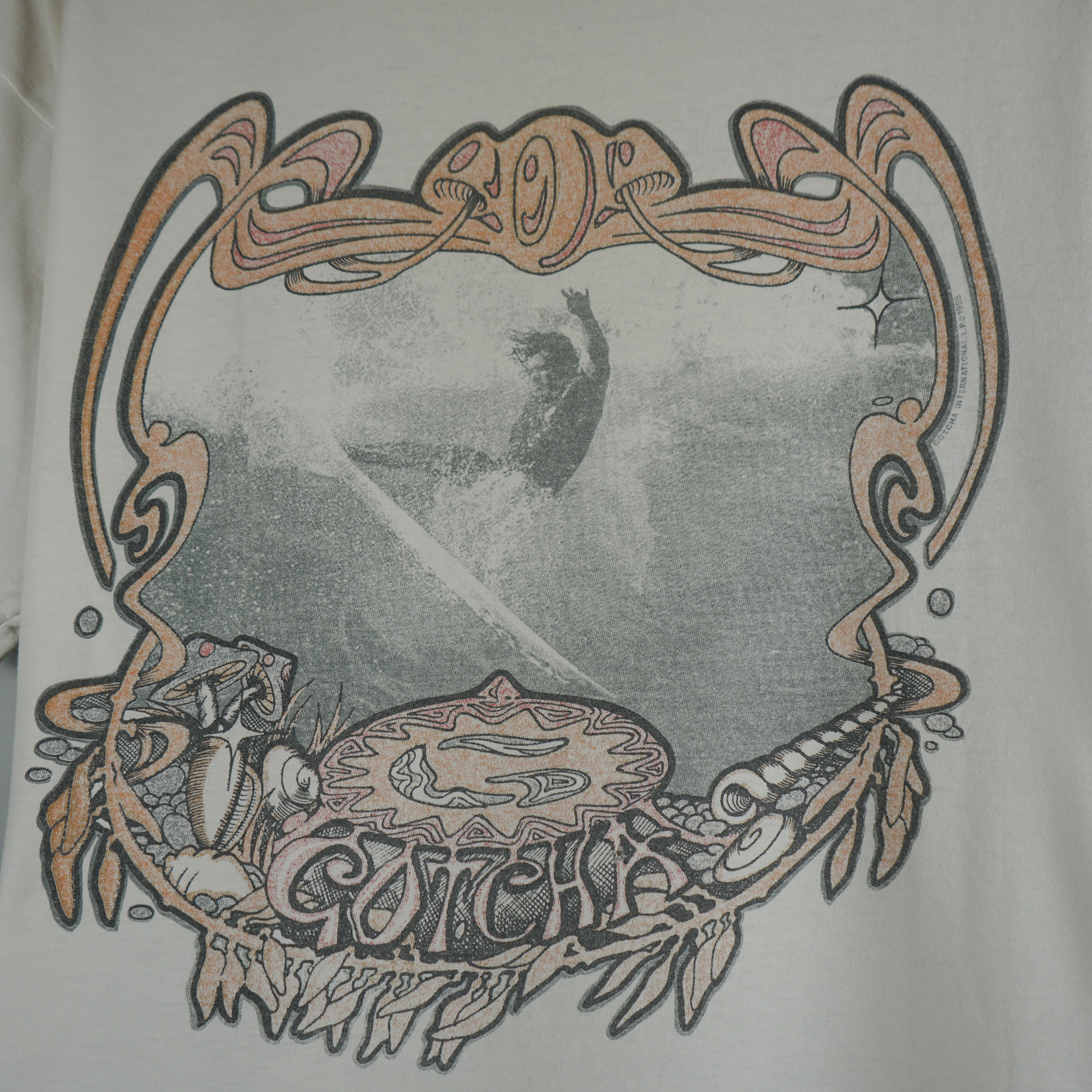Gotcha × Vintage 1990 Gotcha t-shirt Size US XXL / EU 58 / 5 - 2 Thumbnail