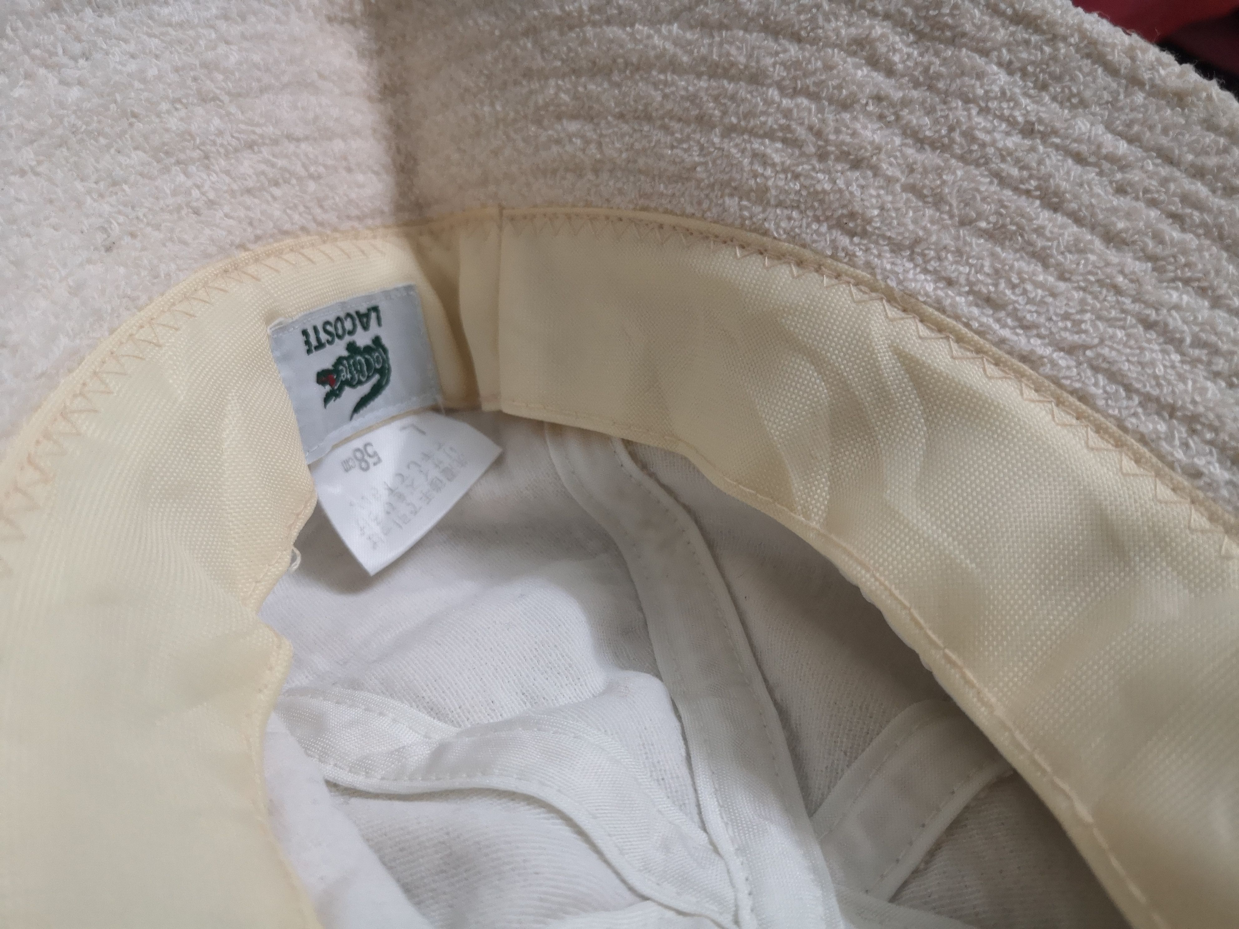 Japanese Brand × Lacoste × Vintage VINTAGE LACOSTE TERRY CLOTH 6 PANELS BUCKET HAT JAPAN Size ONE SIZE - 7 Thumbnail