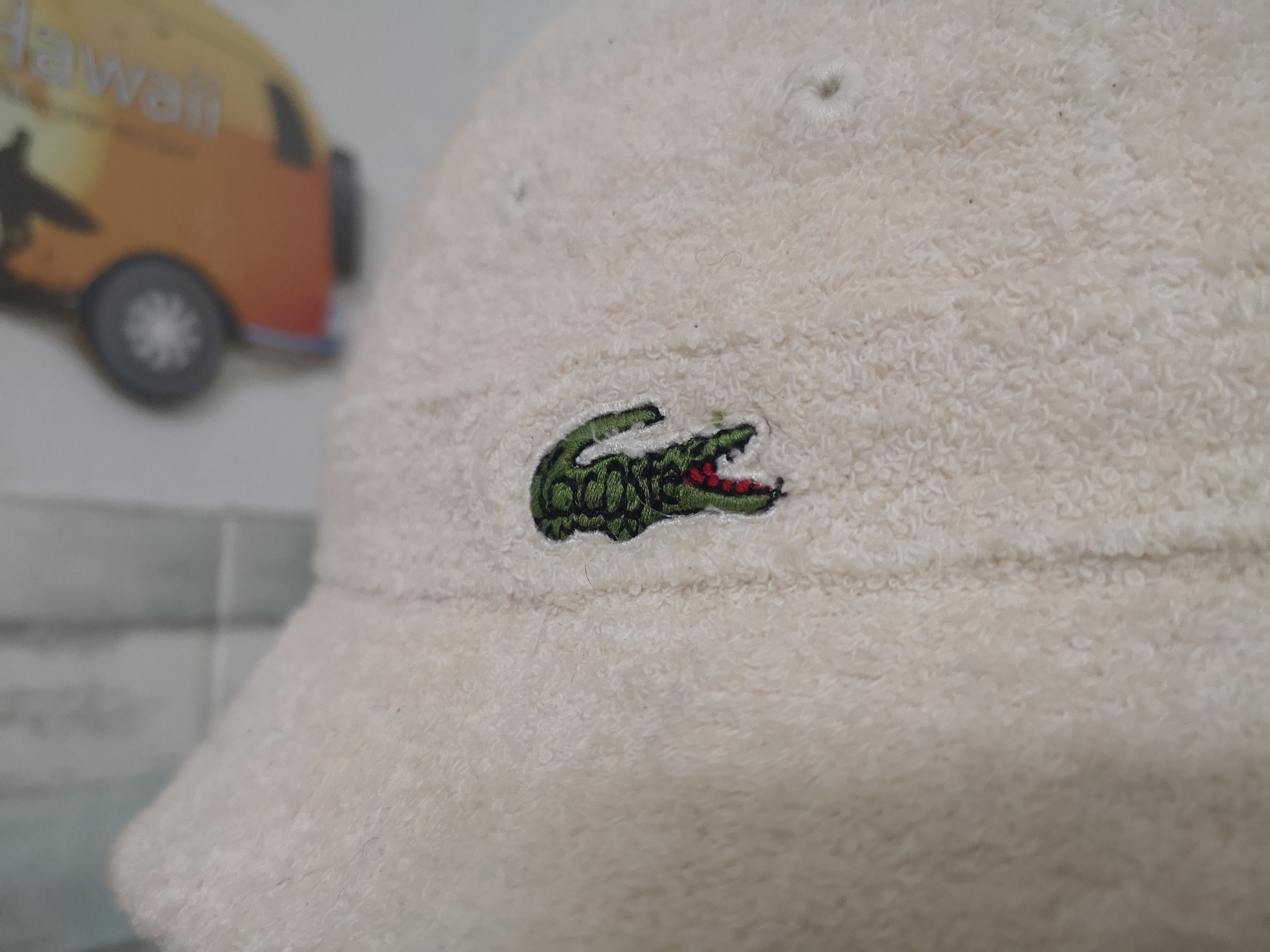 Japanese Brand × Lacoste × Vintage VINTAGE LACOSTE TERRY CLOTH 6 PANELS BUCKET HAT JAPAN Size ONE SIZE - 6 Thumbnail