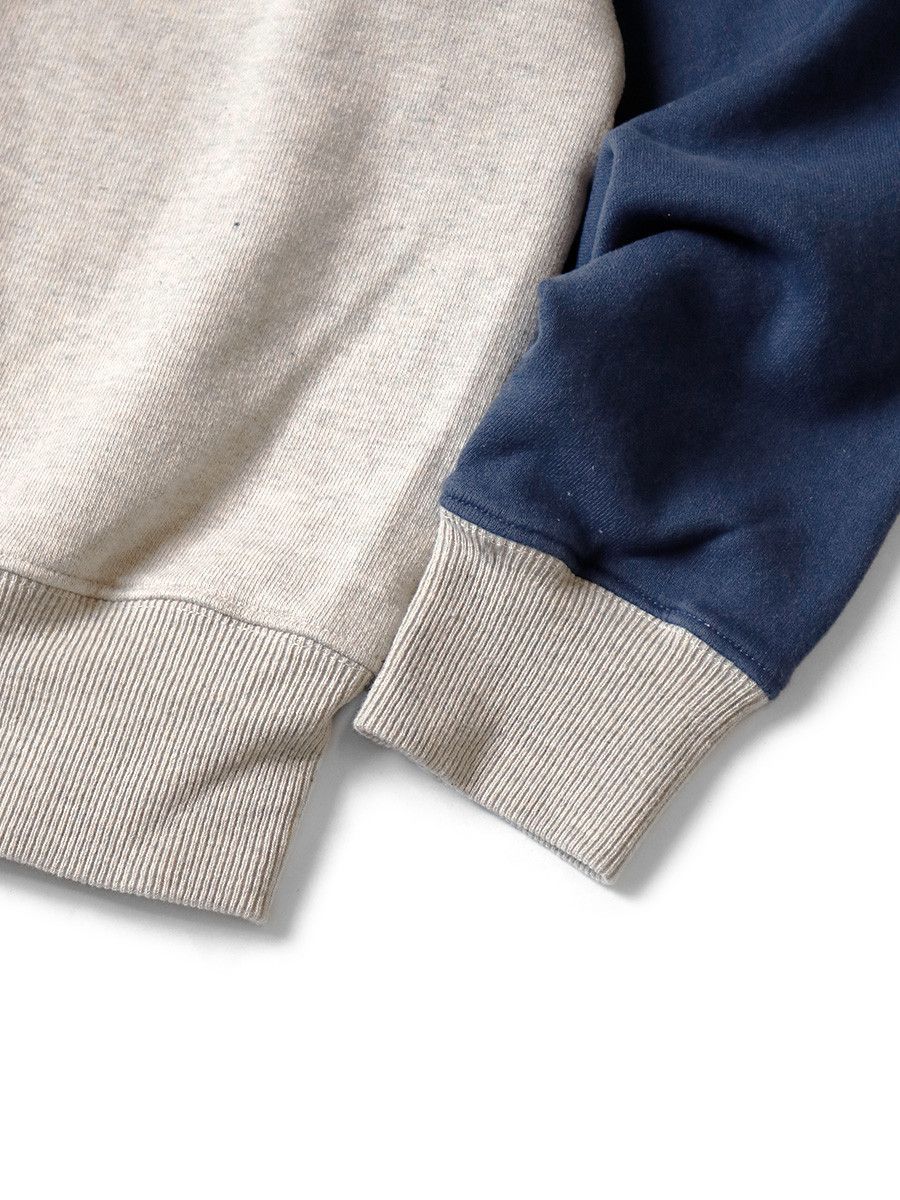 Kapital Kapital 2-TONE Fleece Raglan Mock Neck 1966 Sweatshirt Size US XL / EU 56 / 4 - 7 Thumbnail