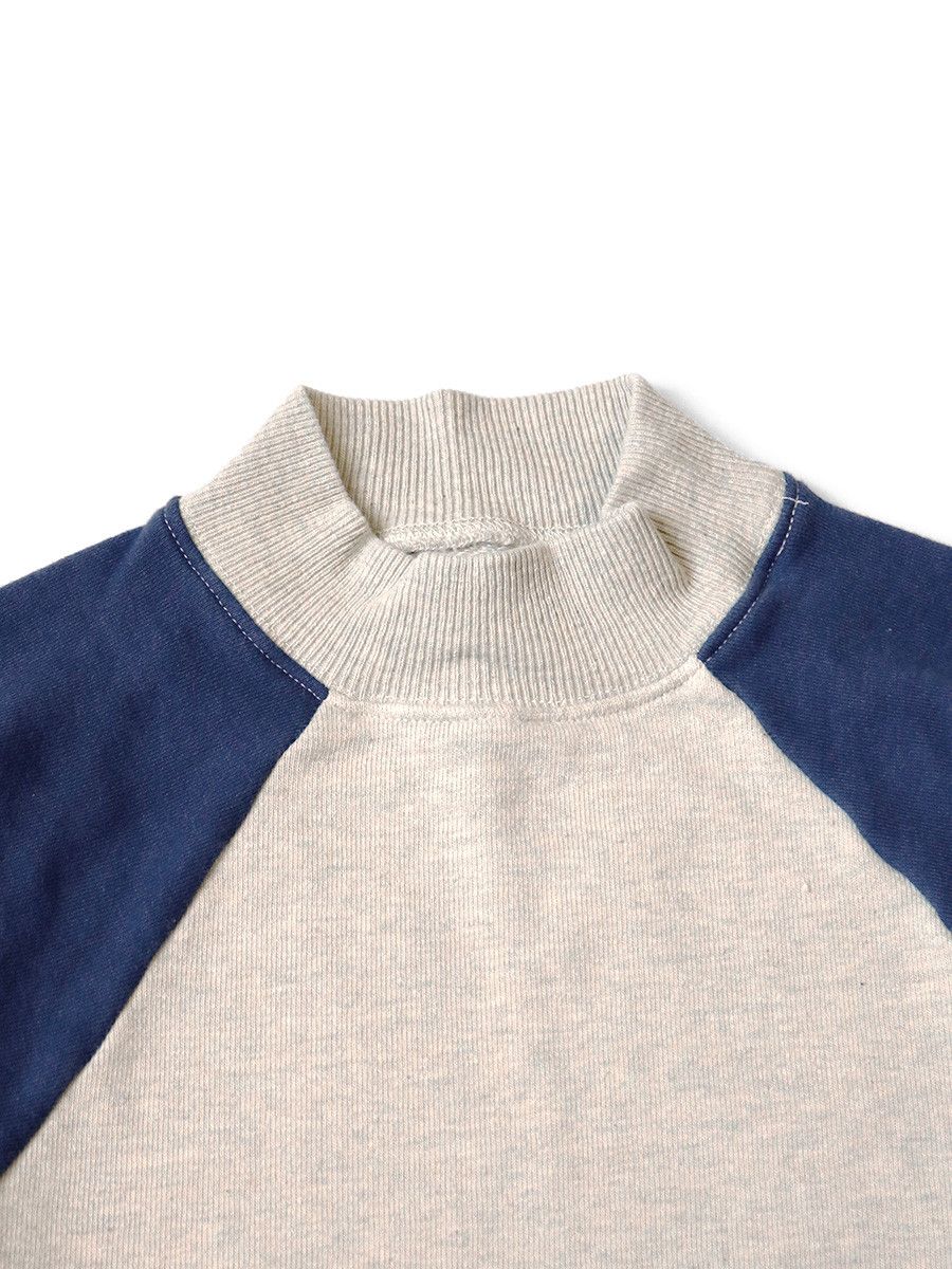 Kapital Kapital 2-TONE Fleece Raglan Mock Neck 1966 Sweatshirt Size US XL / EU 56 / 4 - 8 Thumbnail