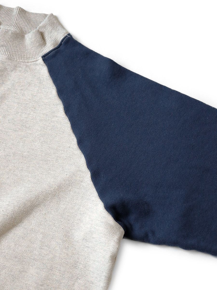 Kapital Kapital 2-TONE Fleece Raglan Mock Neck 1966 Sweatshirt Size US XL / EU 56 / 4 - 5 Thumbnail