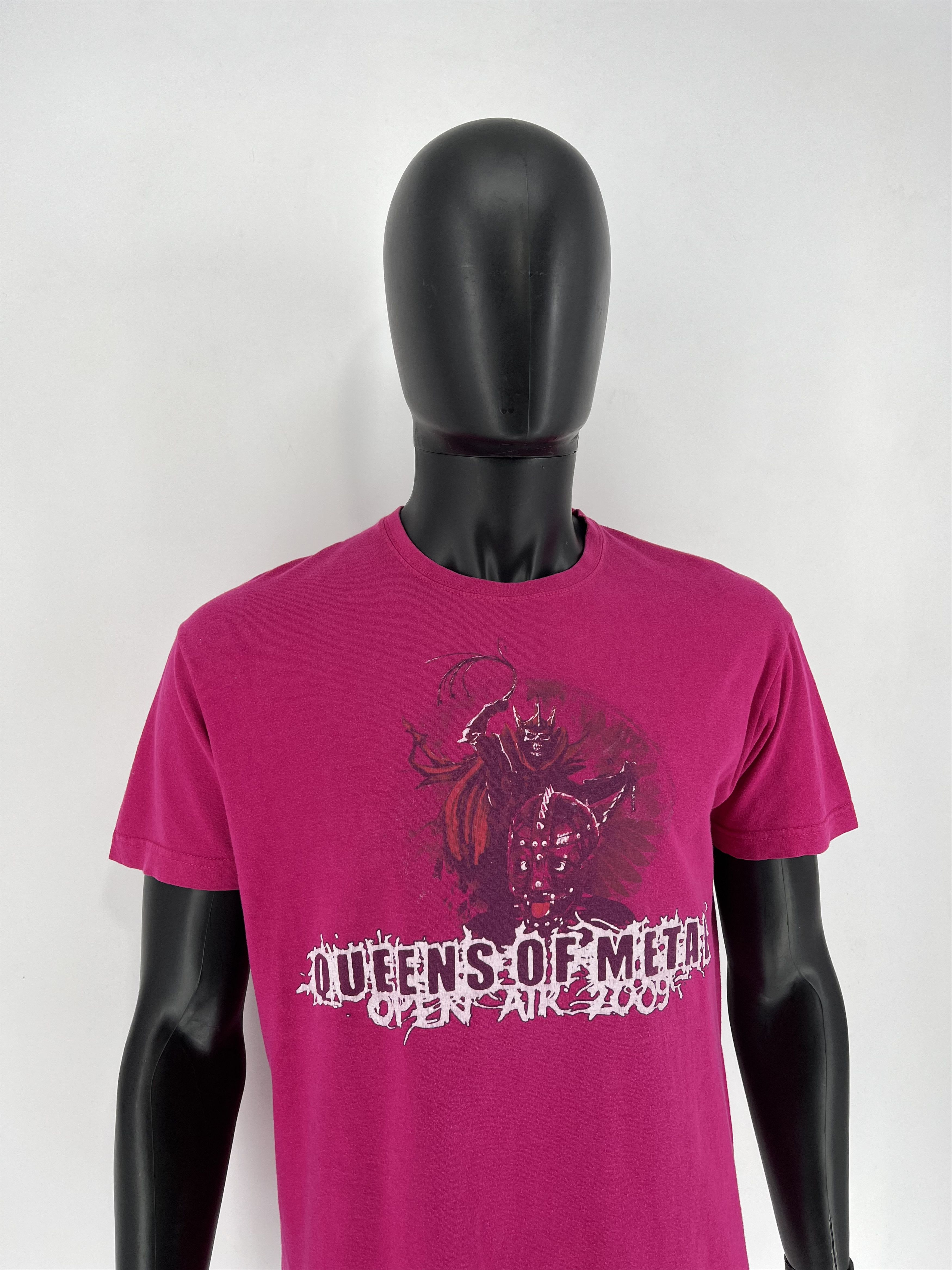 Band Tees Vintage Y2K Queens Of Matal Open Air 2009 Band Rock Tee Size US L / EU 52-54 / 3 - 3 Thumbnail