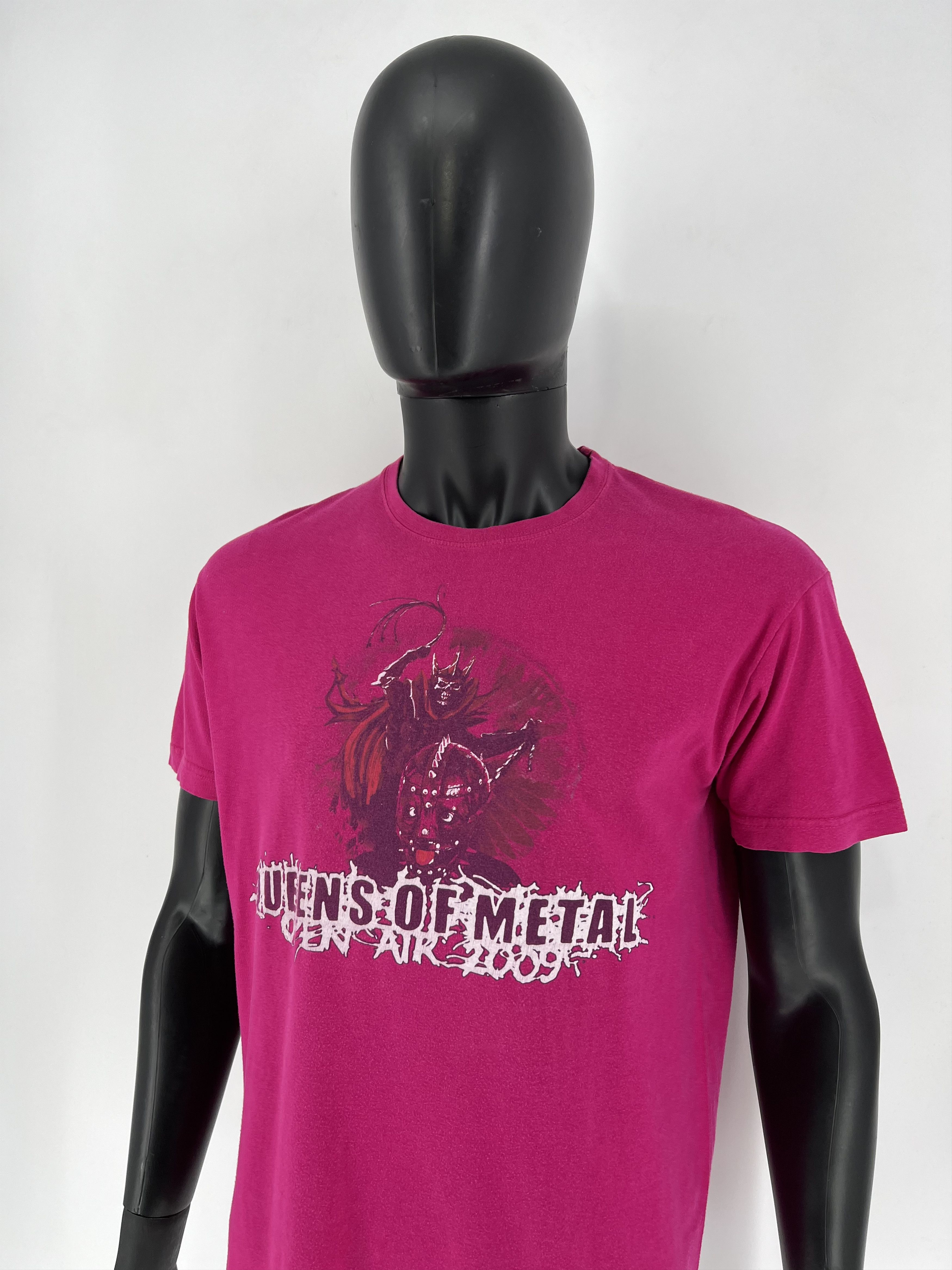 Band Tees Vintage Y2K Queens Of Matal Open Air 2009 Band Rock Tee Size US L / EU 52-54 / 3 - 4 Thumbnail
