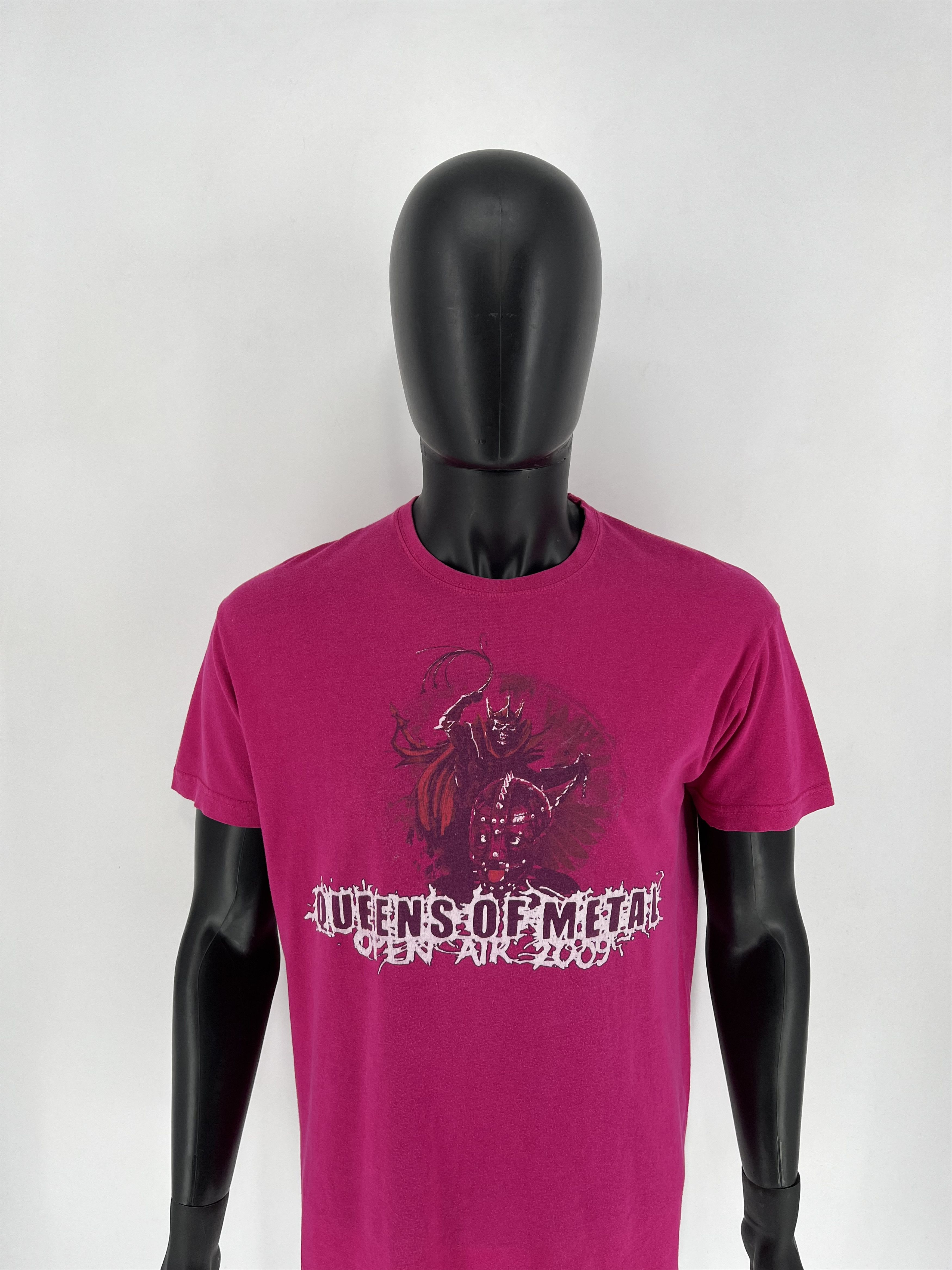 Band Tees Vintage Y2K Queens Of Matal Open Air 2009 Band Rock Tee Size US L / EU 52-54 / 3 - 5 Thumbnail