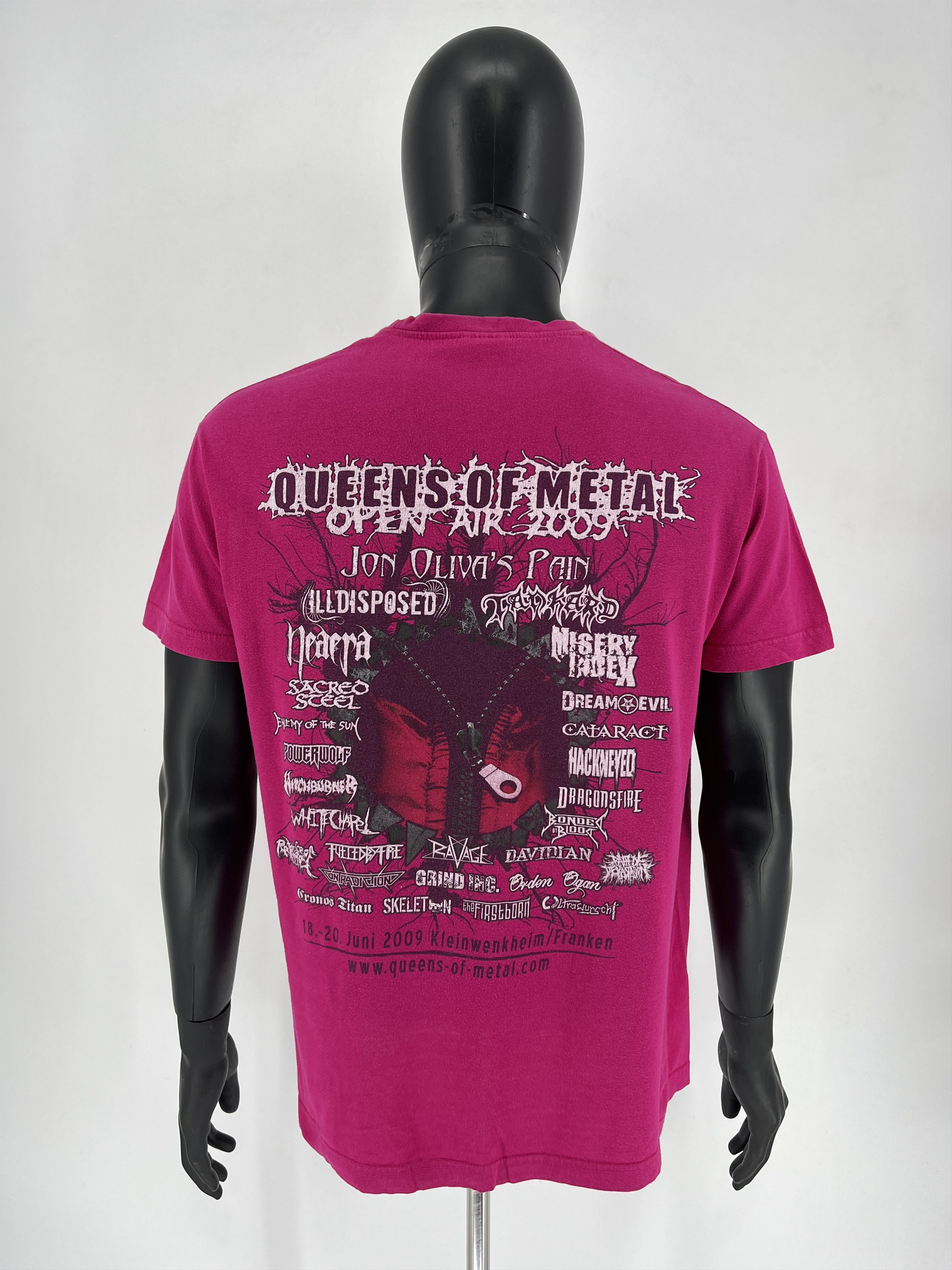 Band Tees Vintage Y2K Queens Of Matal Open Air 2009 Band Rock Tee Size US L / EU 52-54 / 3 - 7 Thumbnail