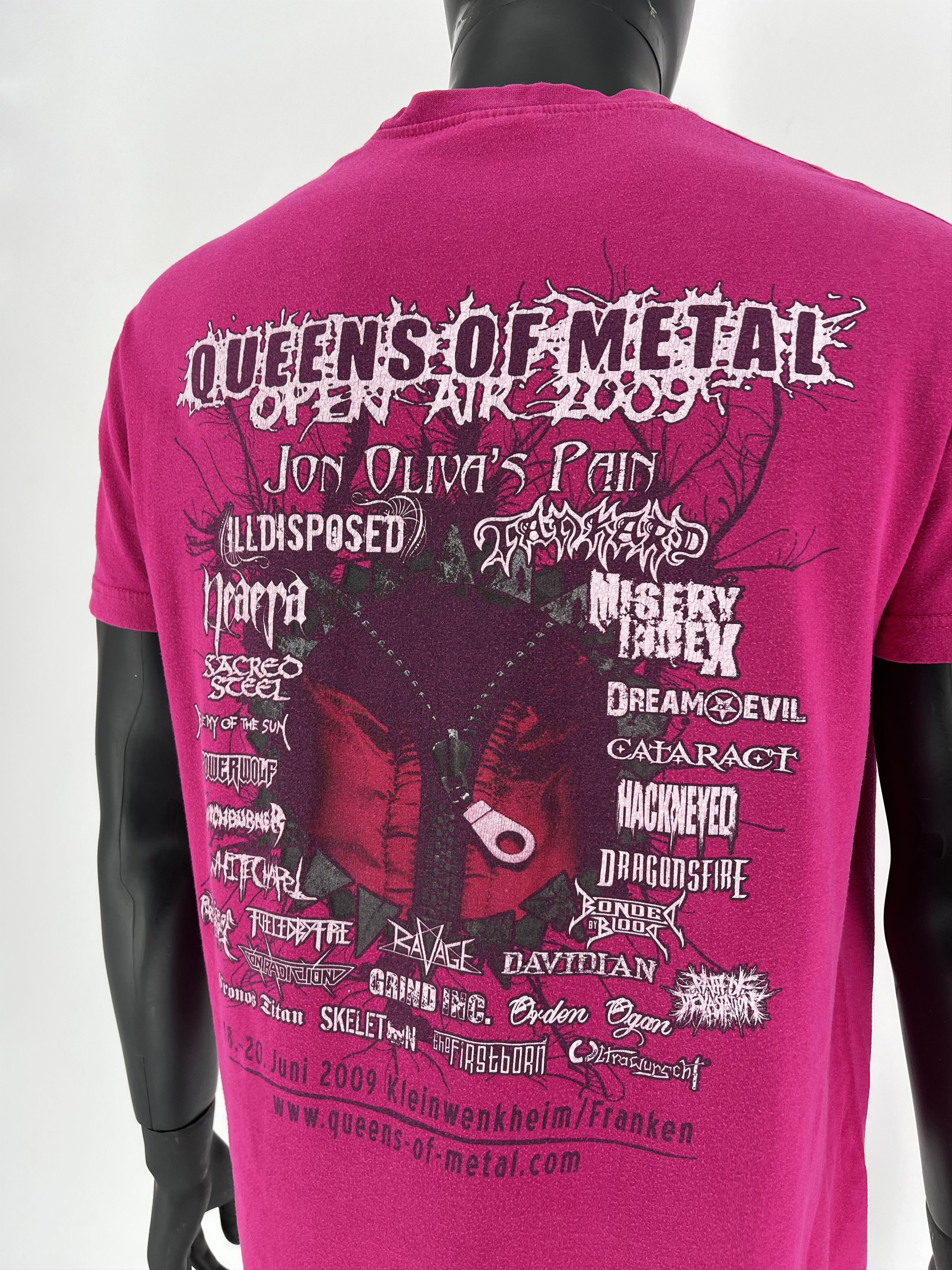 Band Tees Vintage Y2K Queens Of Matal Open Air 2009 Band Rock Tee Size US L / EU 52-54 / 3 - 9 Thumbnail