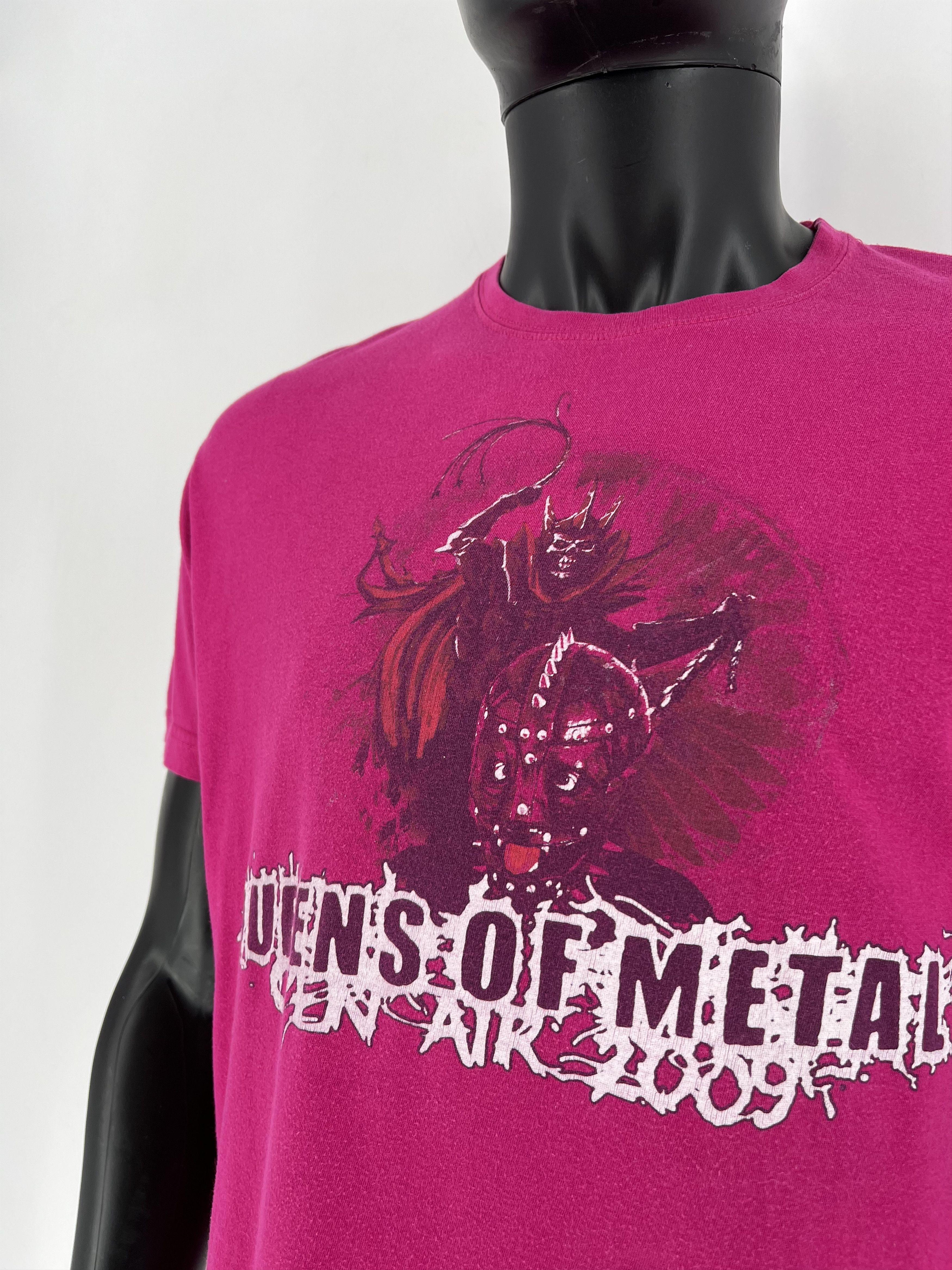 Band Tees Vintage Y2K Queens Of Matal Open Air 2009 Band Rock Tee Size US L / EU 52-54 / 3 - 6 Thumbnail