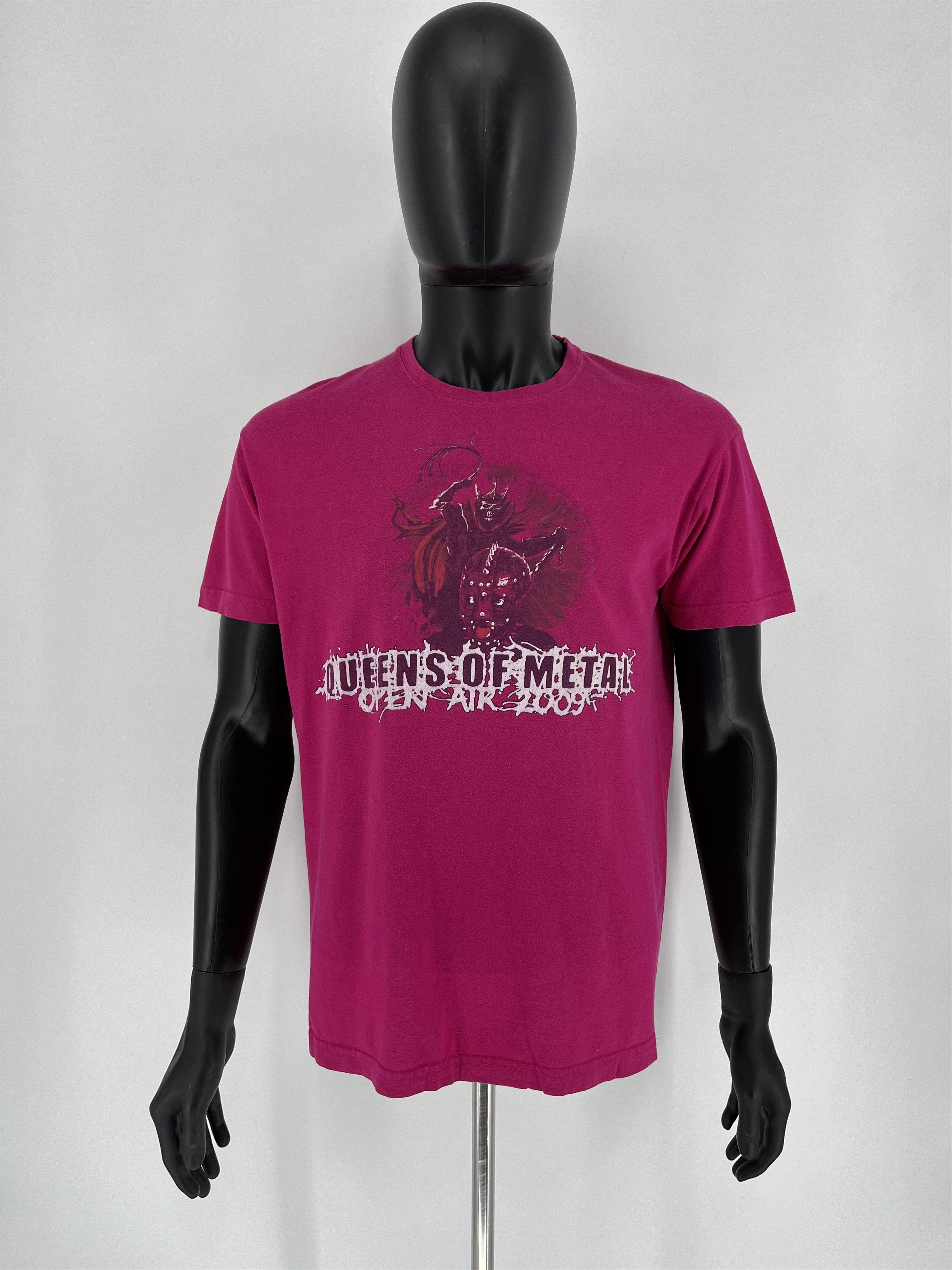 Band Tees Vintage Y2K Queens Of Matal Open Air 2009 Band Rock Tee Size US L / EU 52-54 / 3 - 2 Thumbnail
