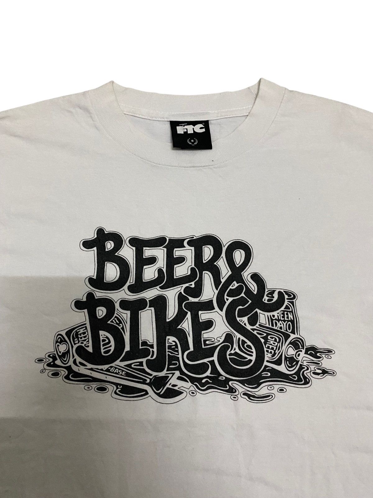FTC × Japanese Brand × Vintage Steals‼️Vintage FTC Wbase Beer & Bikes White Tee Size US S / EU 44-46 / 1 - 3 Thumbnail