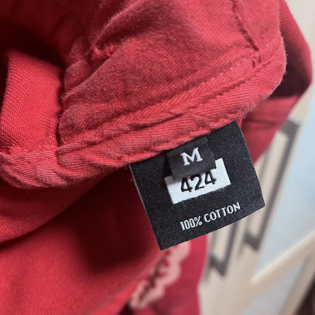 424 424 Fairfax Red Paisley Denim Anorak Size US M / EU 48-50 / 2 - 3 Thumbnail