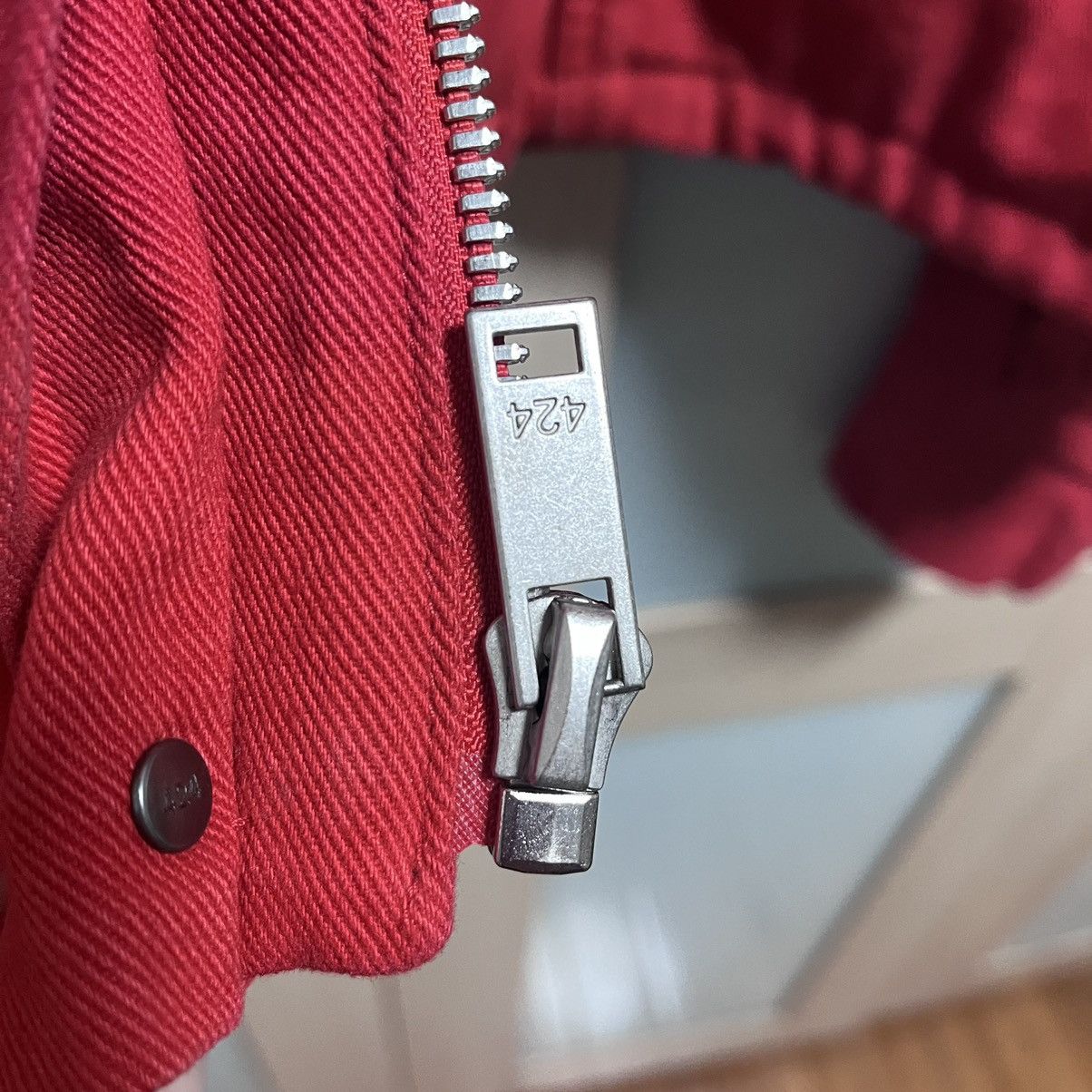 424 424 Fairfax Red Paisley Denim Anorak Size US M / EU 48-50 / 2 - 4 Thumbnail