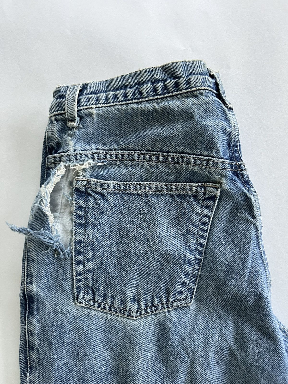 Guess Vintage Guess Jeans Mens Blue Denim Stone Wash USA 90s Size US 30 / EU 46 - 4 Thumbnail