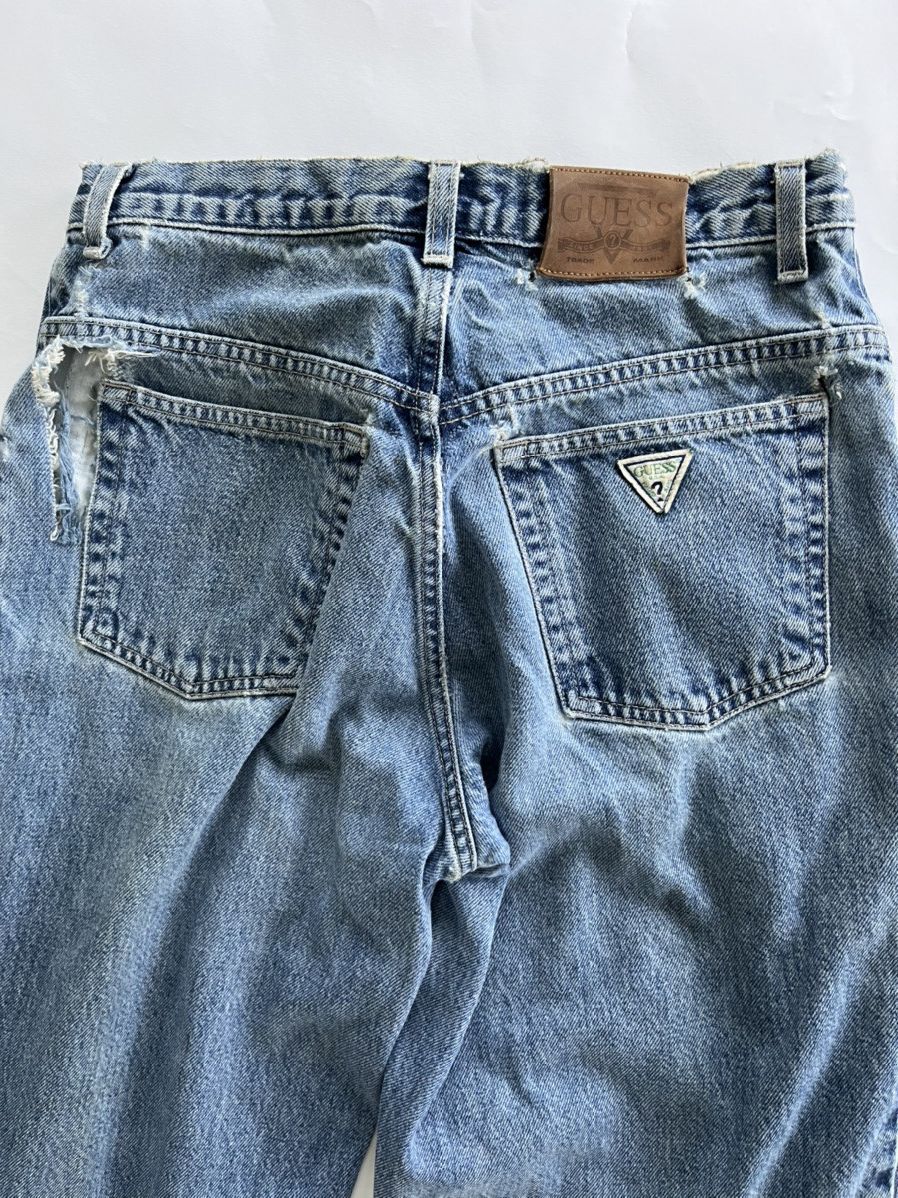Guess Vintage Guess Jeans Mens Blue Denim Stone Wash USA 90s Size US 30 / EU 46 - 3 Thumbnail