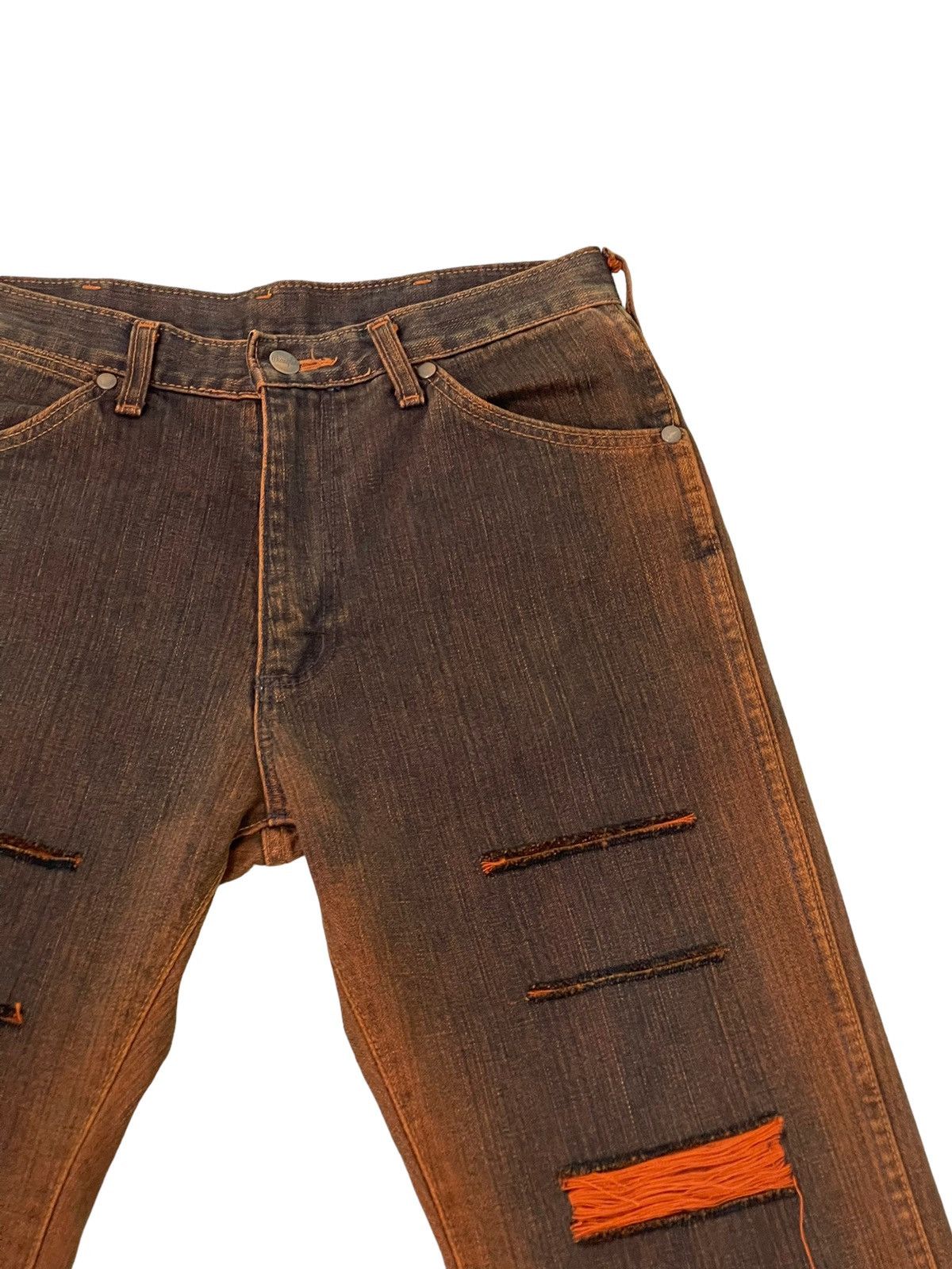 Wrangler Flare Jeans Wrangler Distress Mud Wash Denim Boot Cut 1🟦5 Size US 30 / EU 46 - 8 Thumbnail