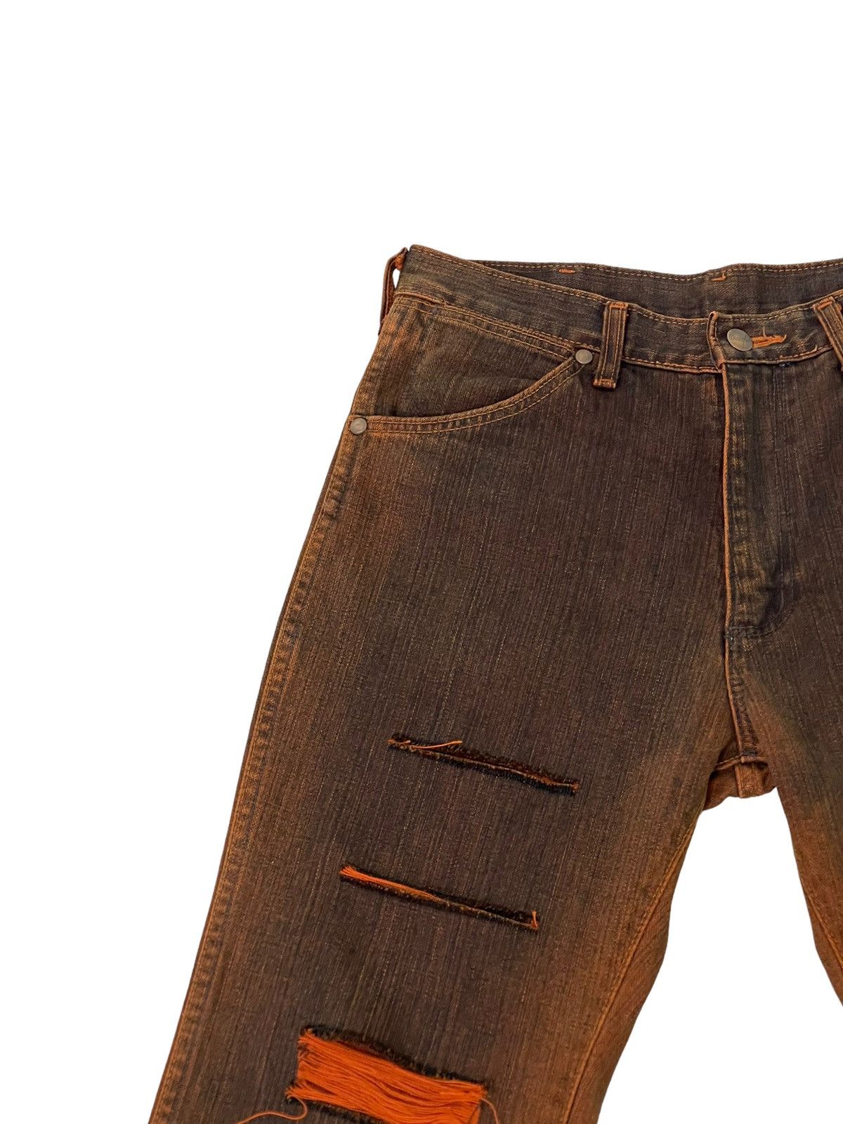 Wrangler Flare Jeans Wrangler Distress Mud Wash Denim Boot Cut 1🟦5 Size US 30 / EU 46 - 9 Thumbnail