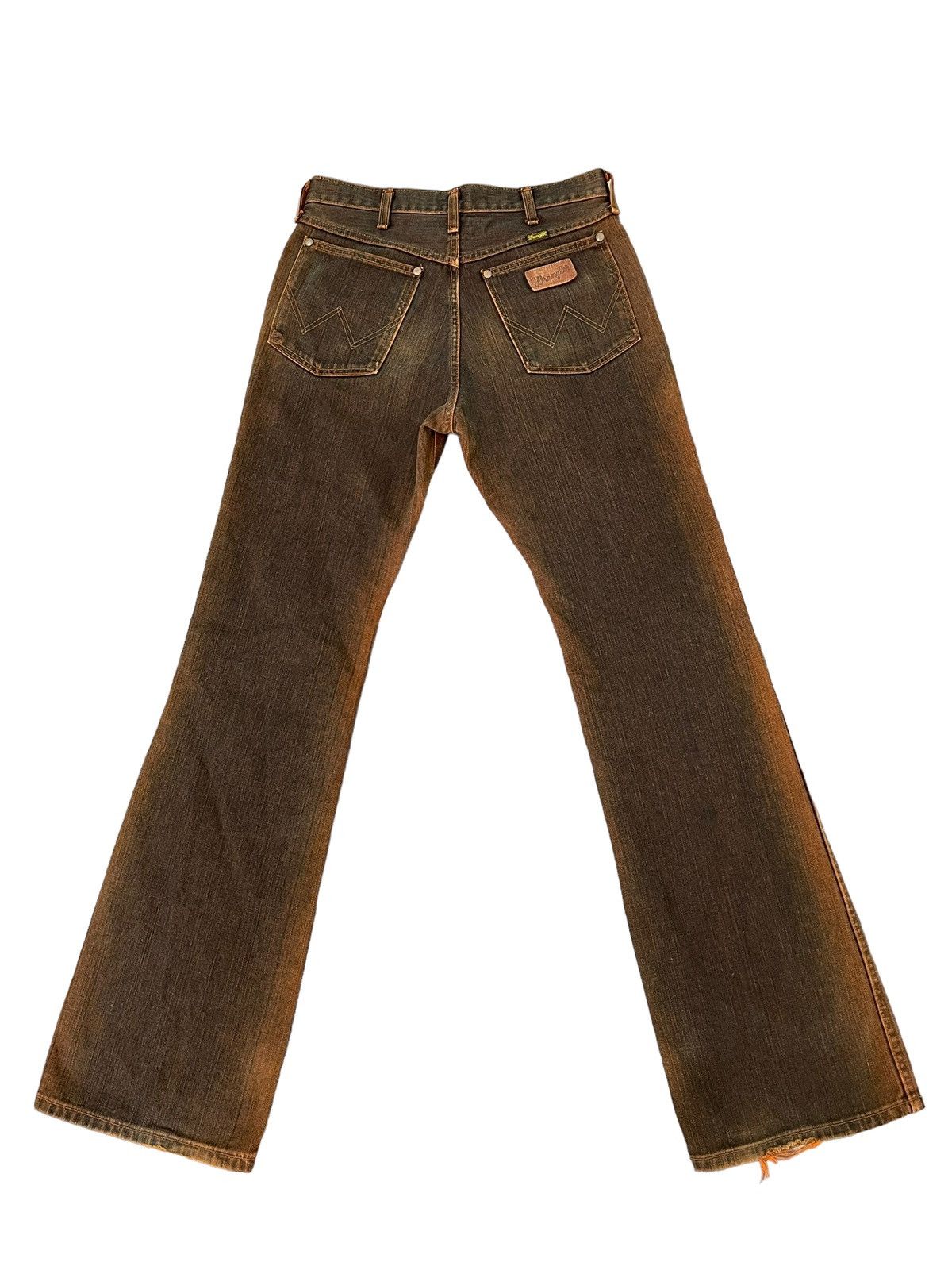 Wrangler Flare Jeans Wrangler Distress Mud Wash Denim Boot Cut 1🟦5 Size US 30 / EU 46 - 11 Thumbnail
