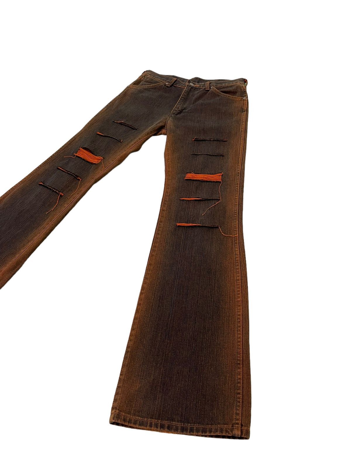 Wrangler Flare Jeans Wrangler Distress Mud Wash Denim Boot Cut 1🟦5 Size US 30 / EU 46 - 3 Thumbnail