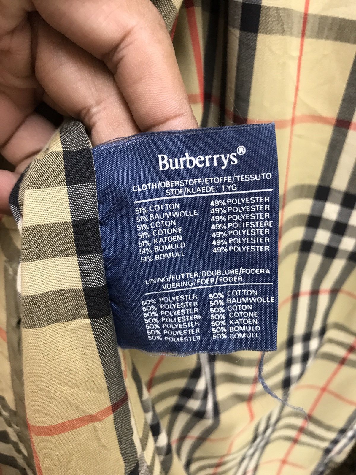 Burberry 🐎Made in England Burberrys Over Coat Nova Check Lining Size US M / EU 48-50 / 2 - 9 Thumbnail