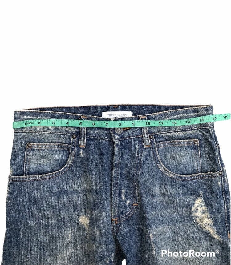 Japanese Brand × Vintage Vintage Pierre Balmain Distressed Ripped Jeans Size US 30 / EU 46 - 13 Thumbnail