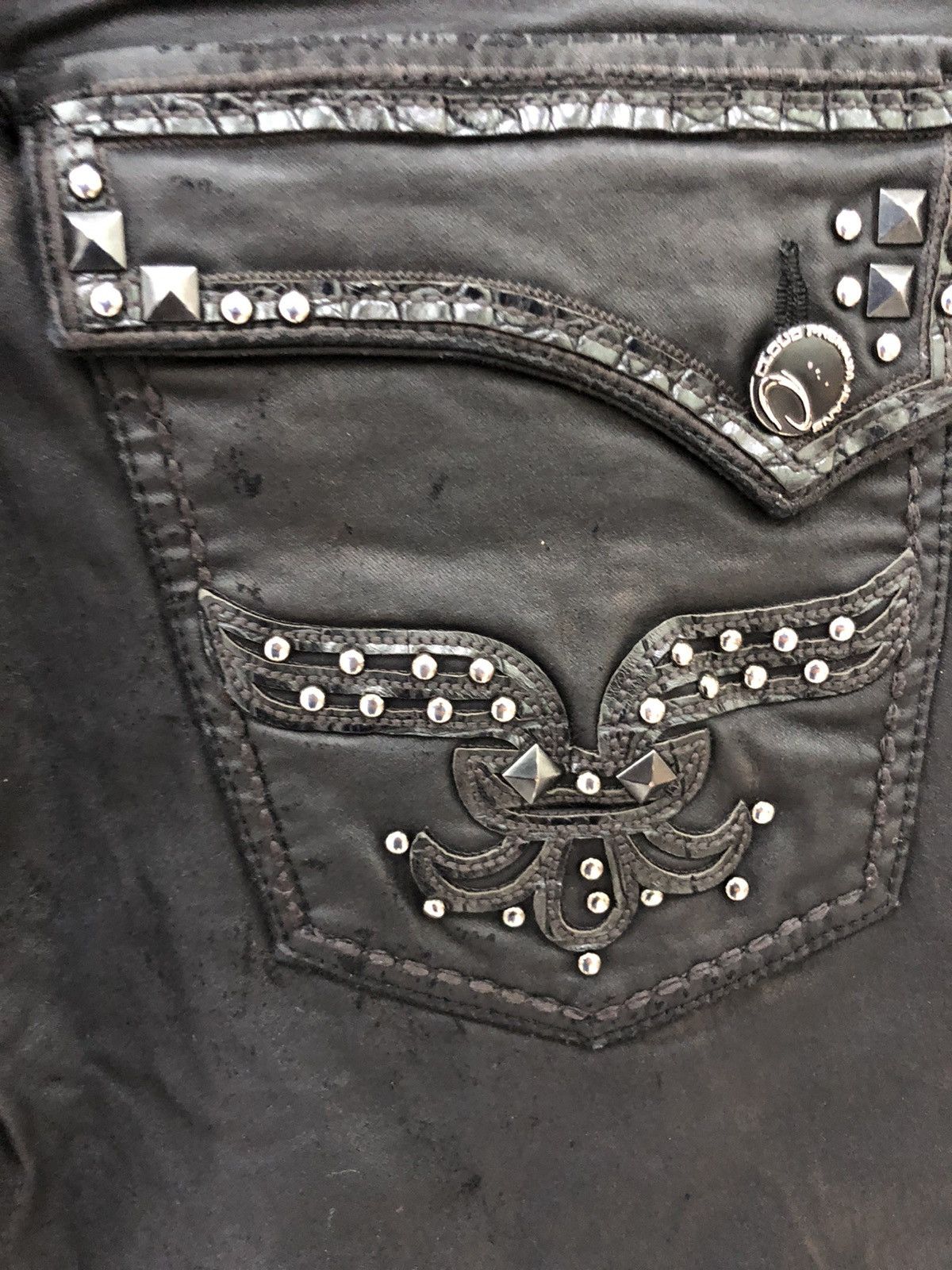 Seditionaries Distressed Cloud 72 premium denim Polyurethan fabrik Size US 33 - 12 Thumbnail
