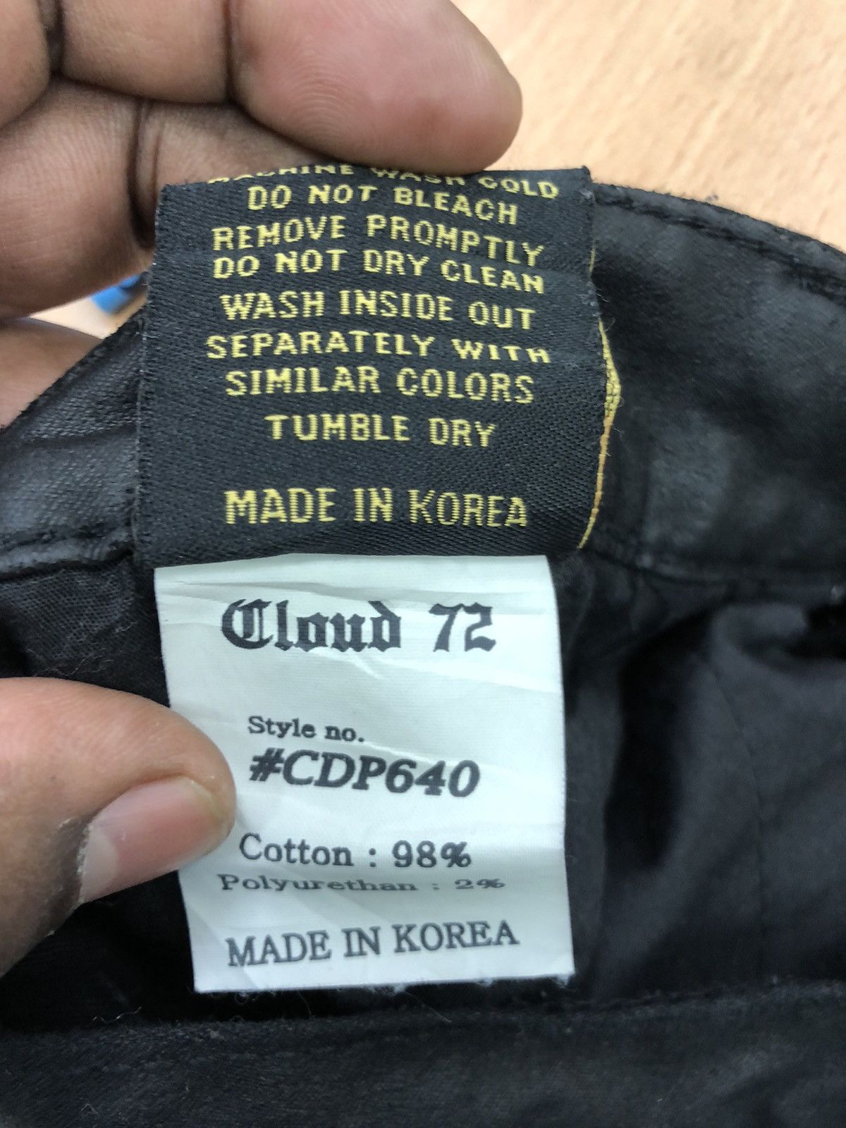 Seditionaries Distressed Cloud 72 premium denim Polyurethan fabrik Size US 33 - 16 Thumbnail