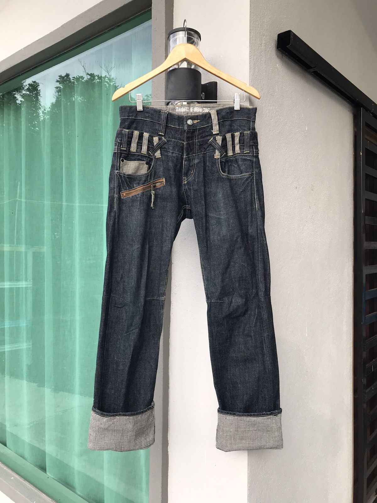 Japanese Brand × Seditionaries Japanese Brand Double Waist Denim Size US 33 - 1 Thumbnail