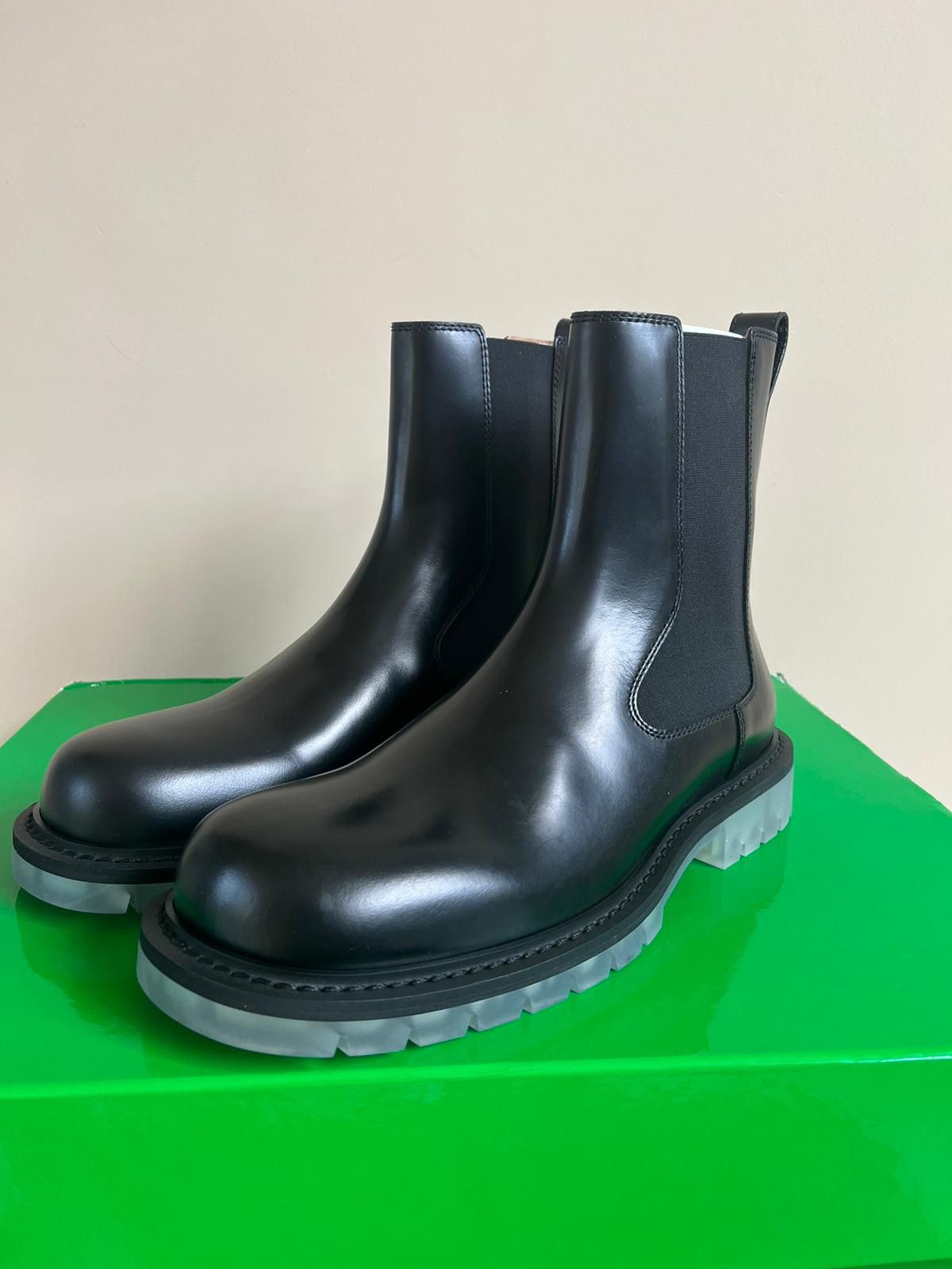 Bottega Veneta Mid Top Leather Boots in Black Color Size US 11.5 / EU 44-45 - 8 Thumbnail