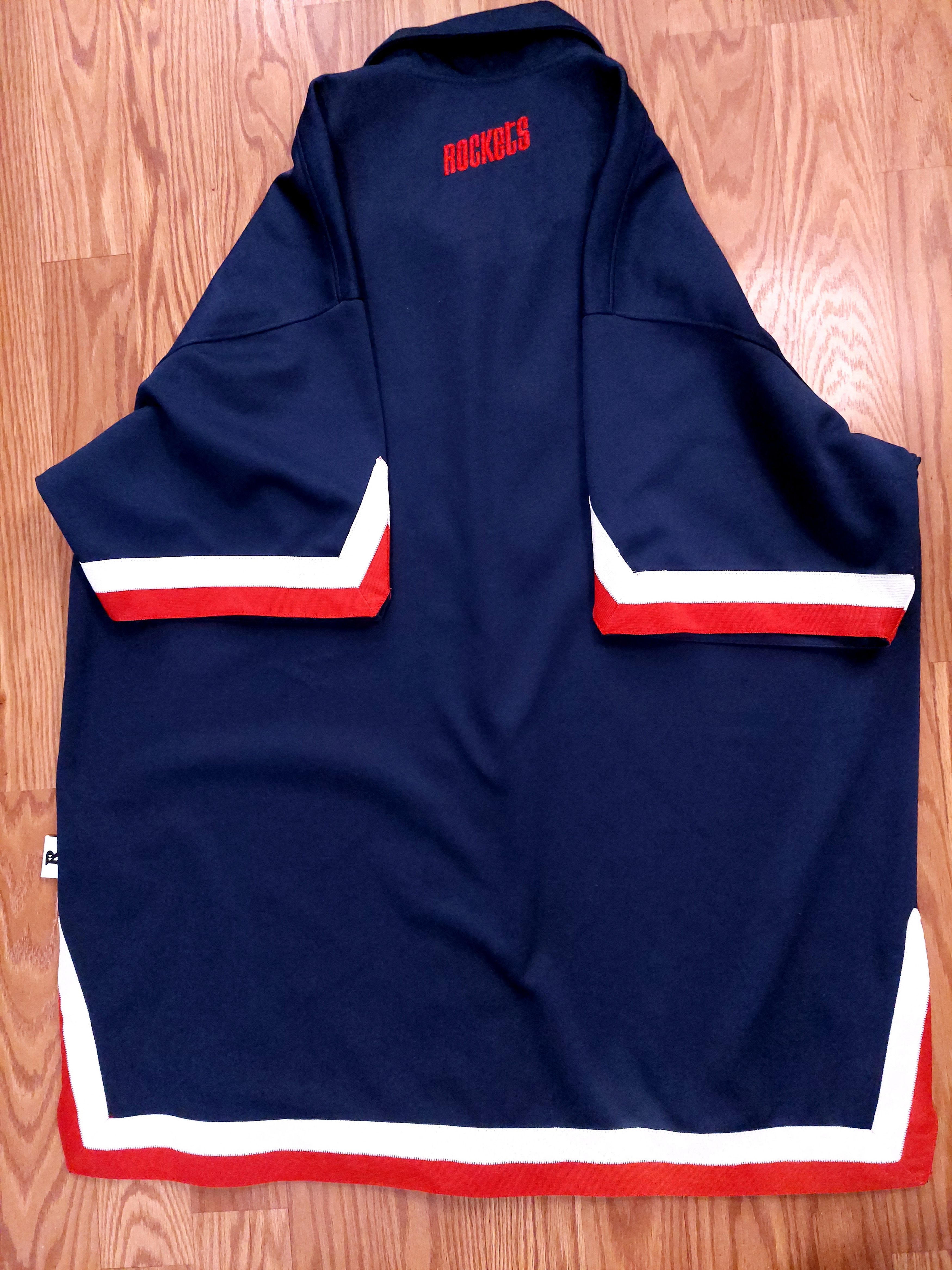 NBA × Nike Authentic Houston Rockets Nike Throwback Warm Up Shirt Size US XXL / EU 58 / 5 - 6 Thumbnail