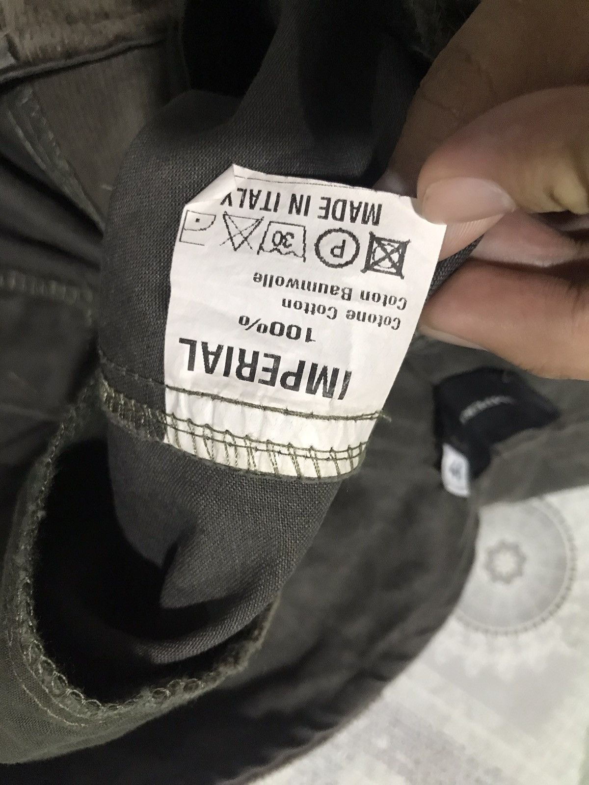 Designer Reconstructed Corduroy Cargo Pants Made in Italy Size US 32 / EU 48 - 12 Thumbnail