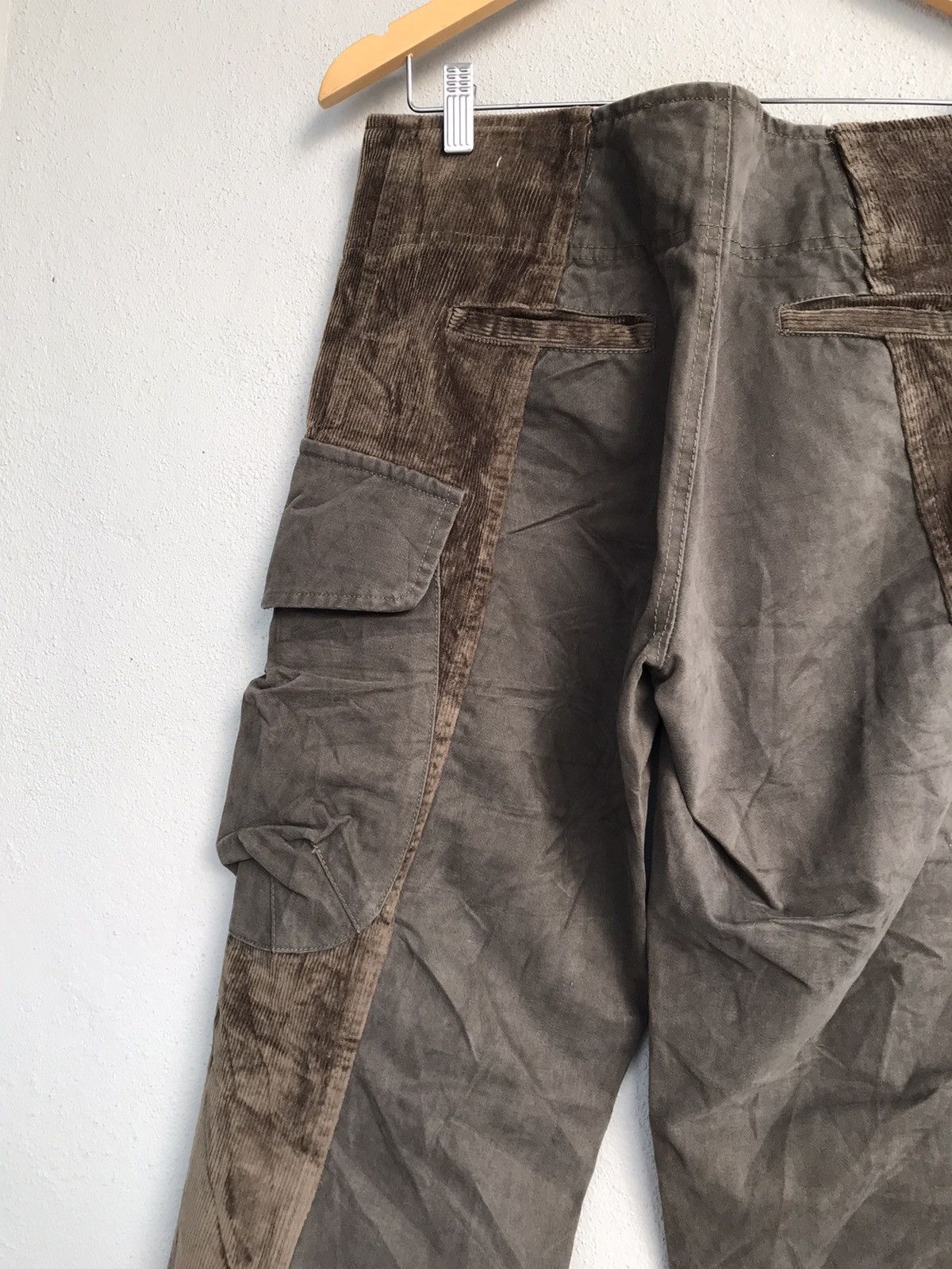 Designer Reconstructed Corduroy Cargo Pants Made in Italy Size US 32 / EU 48 - 11 Thumbnail