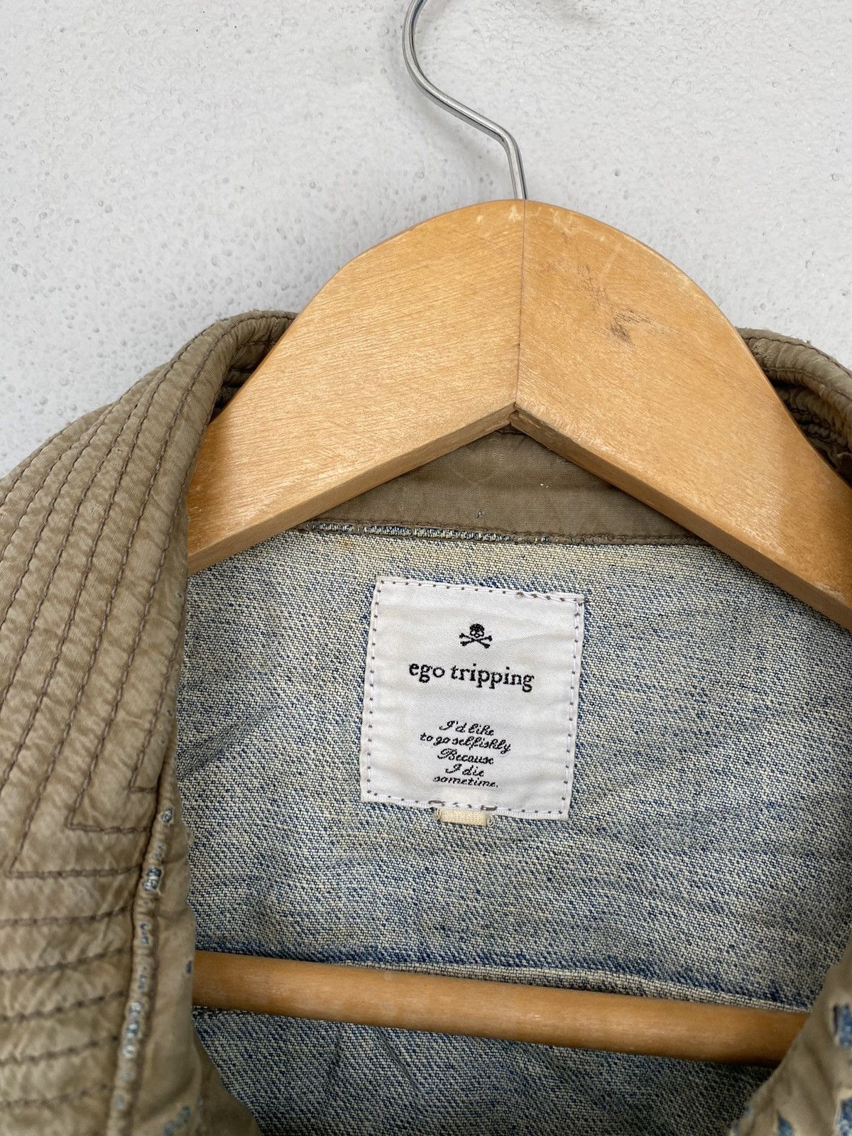 Ego Tripping × Vintage LAST DROP‼️Japanese Brand Distressed Denim Jacket Size US M / EU 48-50 / 2 - 13 Thumbnail