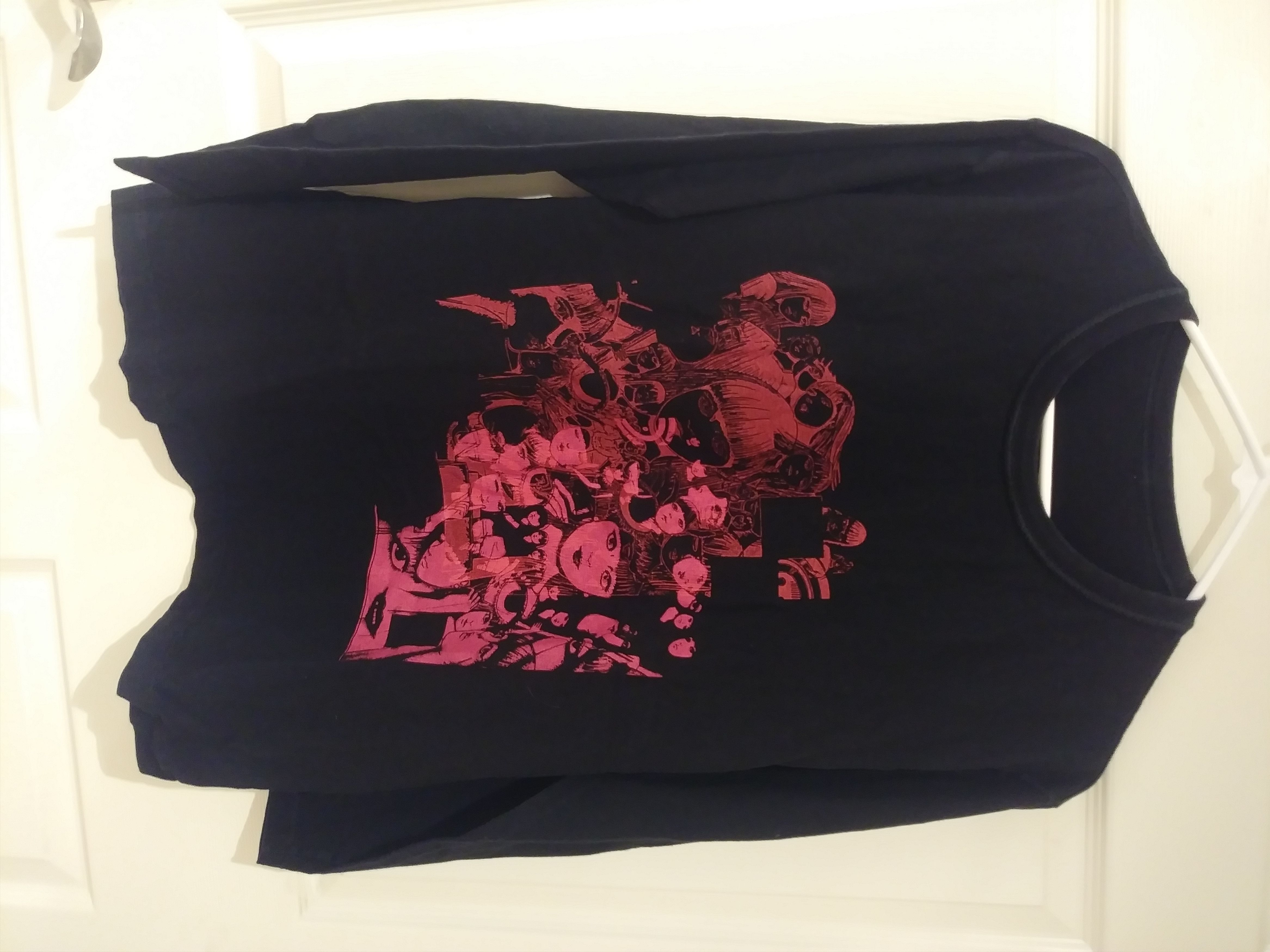 image of Junji Ito X Yohji S'yte Uzumaki Tee Shirt in Black, Men's (Size Large)