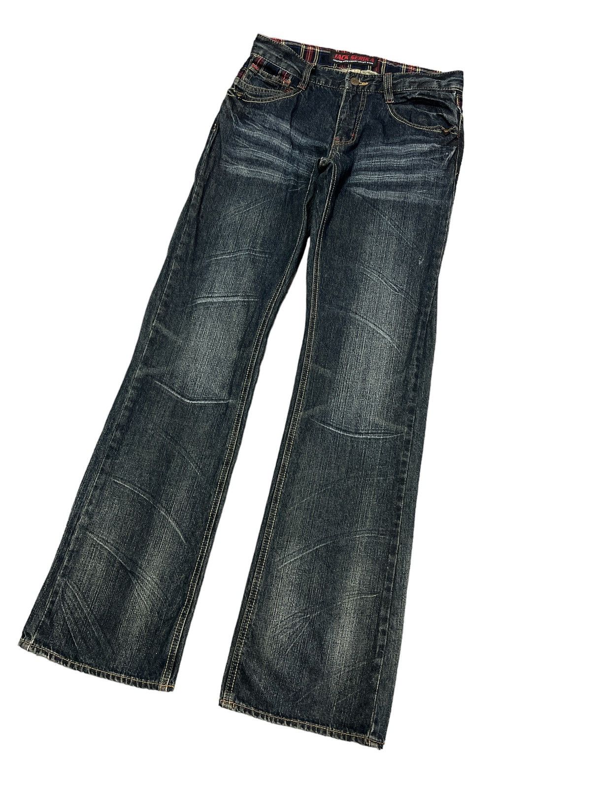 Japanese Brand × Vintage FLARED💥JACK SERIKA DISTRESSED DENIM PANT Size US 28 / EU 44 - 5 Thumbnail