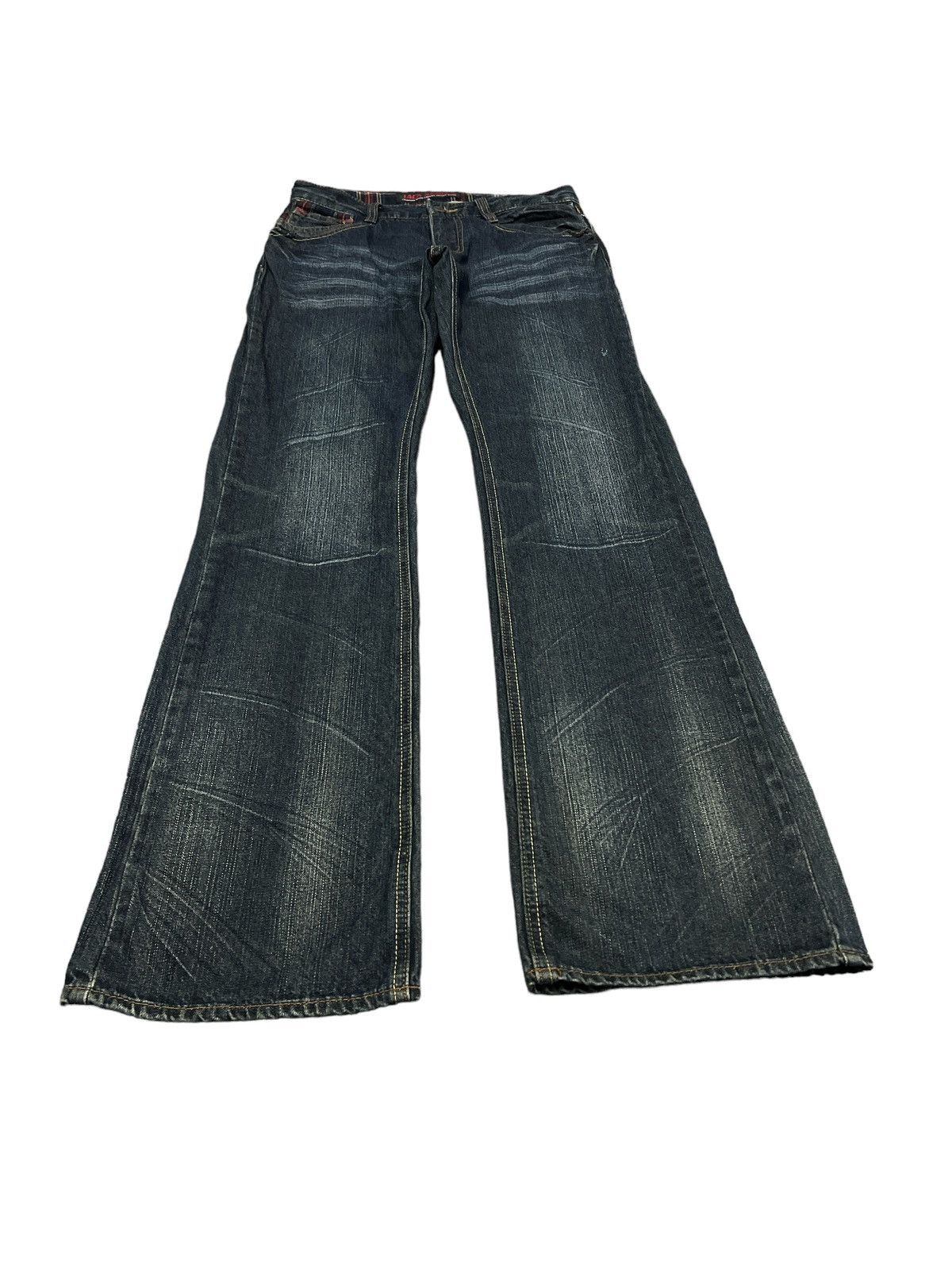 Japanese Brand × Vintage FLARED💥JACK SERIKA DISTRESSED DENIM PANT Size US 28 / EU 44 - 2 Thumbnail