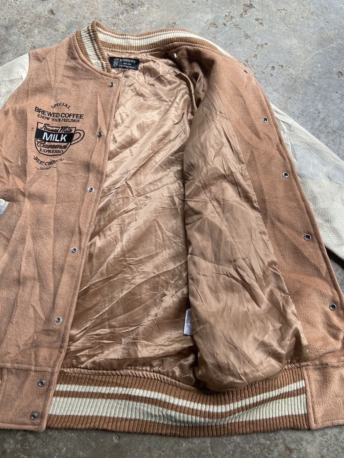 Japanese Brand Rivet & Surge Cafe Crew Varsity Jacket Size US M / EU 48-50 / 2 - 4 Thumbnail