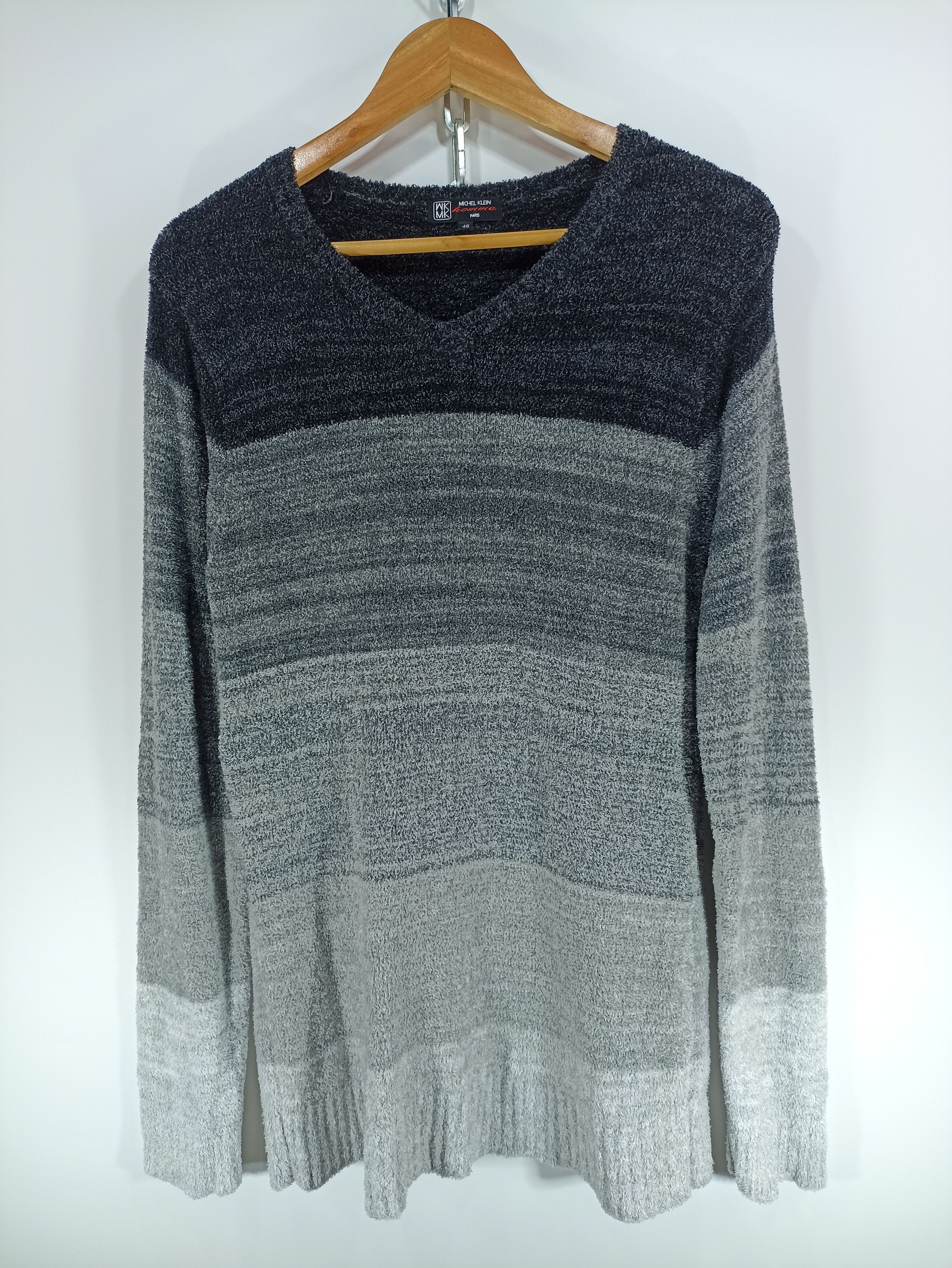 Designer × Japanese Brand × Michel Klein Michel Klein Fleece Sweater Size US M / EU 48-50 / 2 - 1 Thumbnail