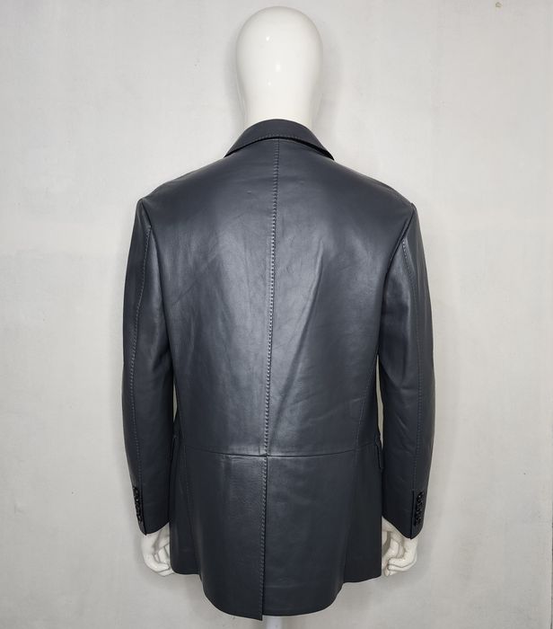 Haider Ackermann Berluti - FW18 Patina Leather Unlined Blazer Jacket ...