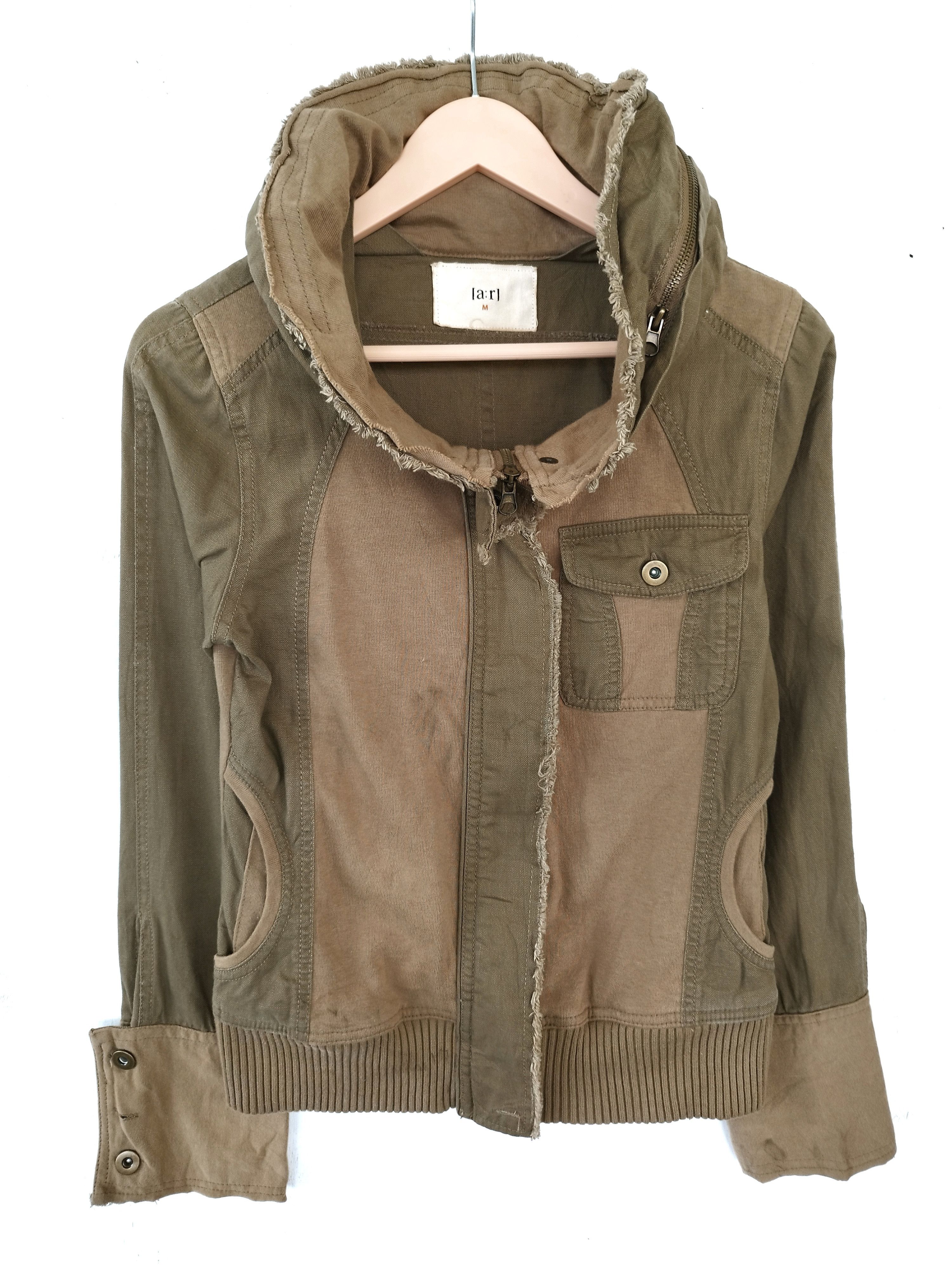 image of Distressed Denim x Seditionaries Ar Jacket Seditionaries Distressed in Browns (Size Small)