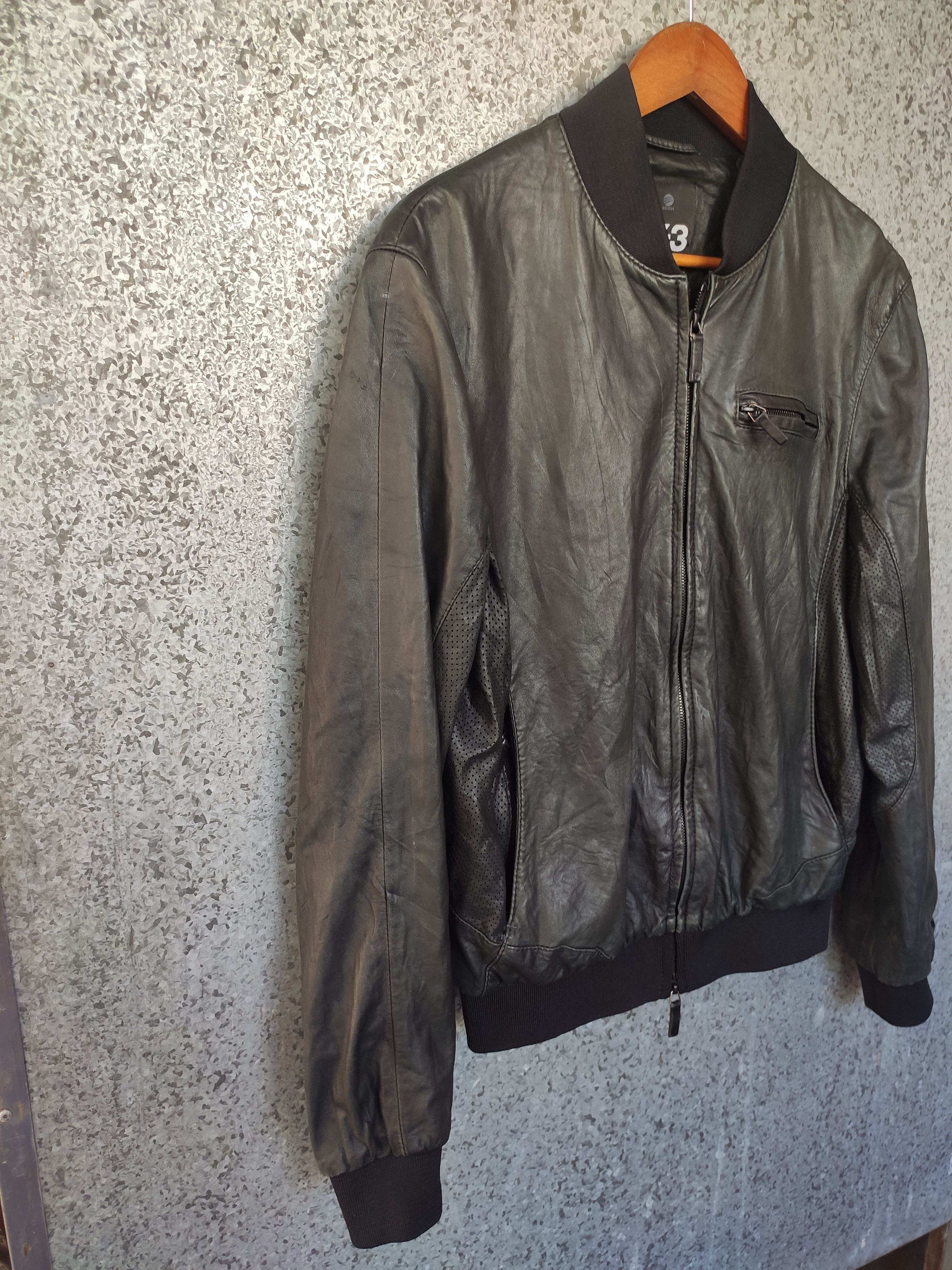 Y-3 Adidas Y-3 leather jacket Yohji Yamamoto Size US S / EU 44-46 / 1 - 6 Thumbnail