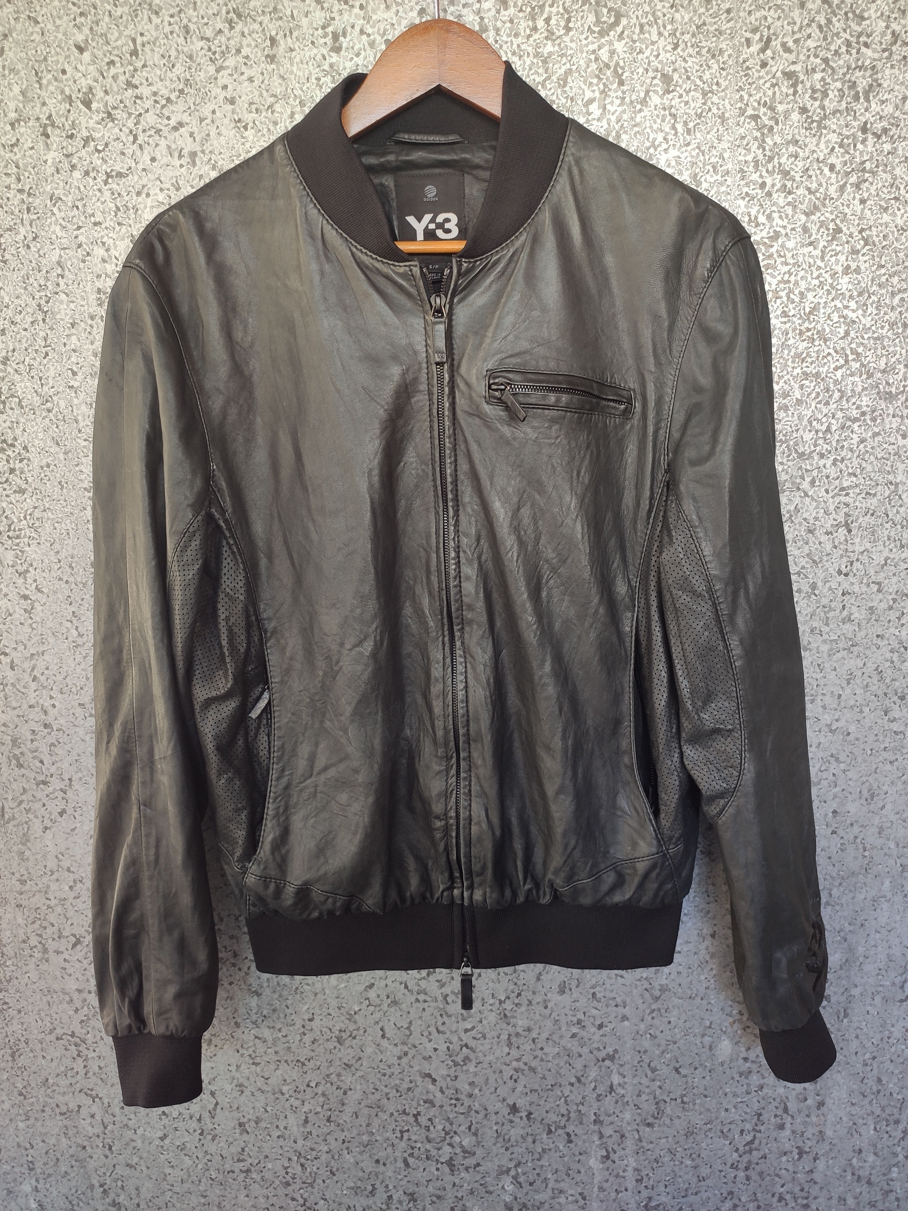 Y-3 Adidas Y-3 leather jacket Yohji Yamamoto Size US S / EU 44-46 / 1 - 2 Thumbnail
