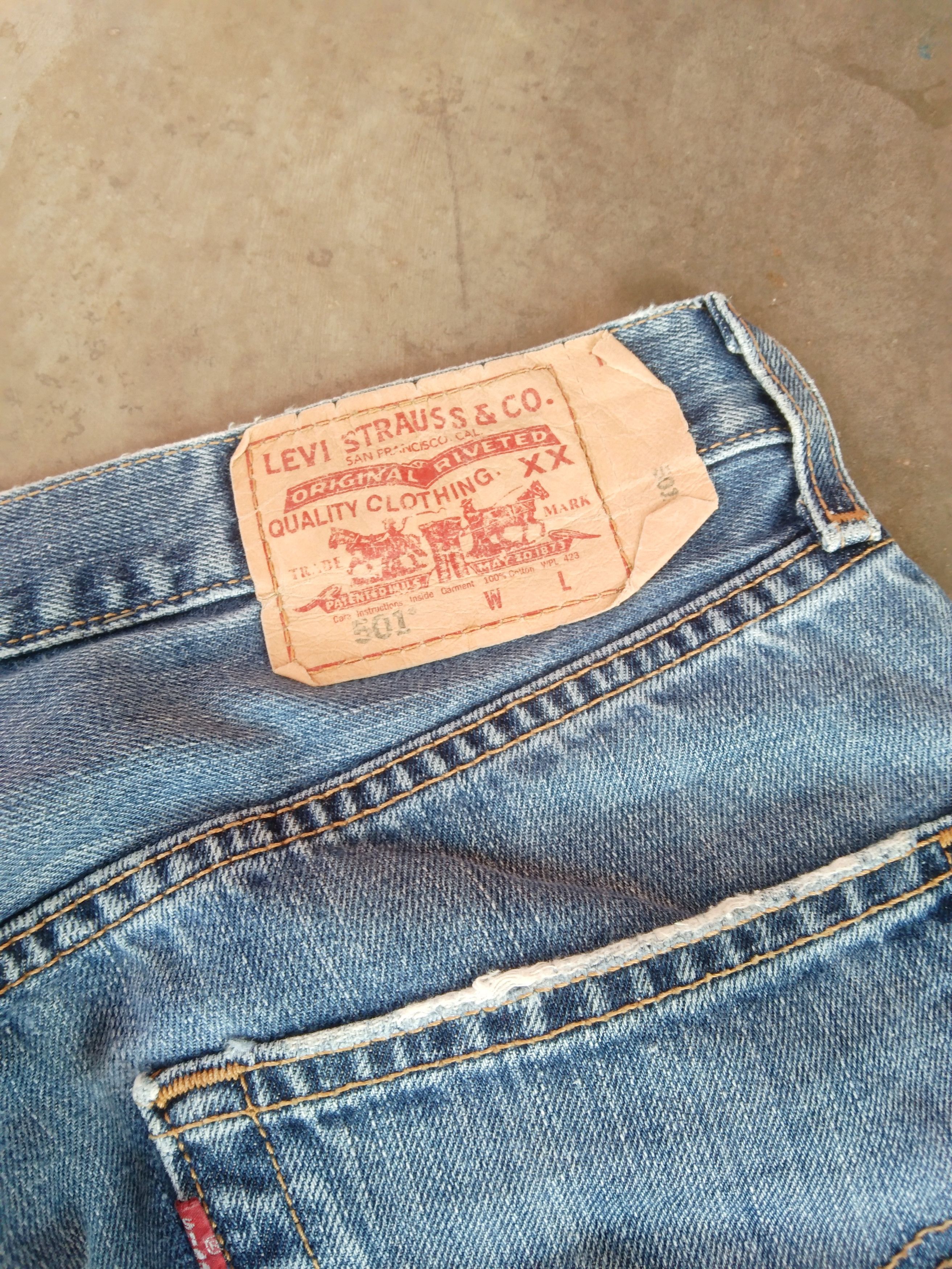 Levi's × Vintage Vintage Levi's 501 Blue Washed Straight Leg Jeans 32x29 Size US 32 / EU 48 - 5 Thumbnail