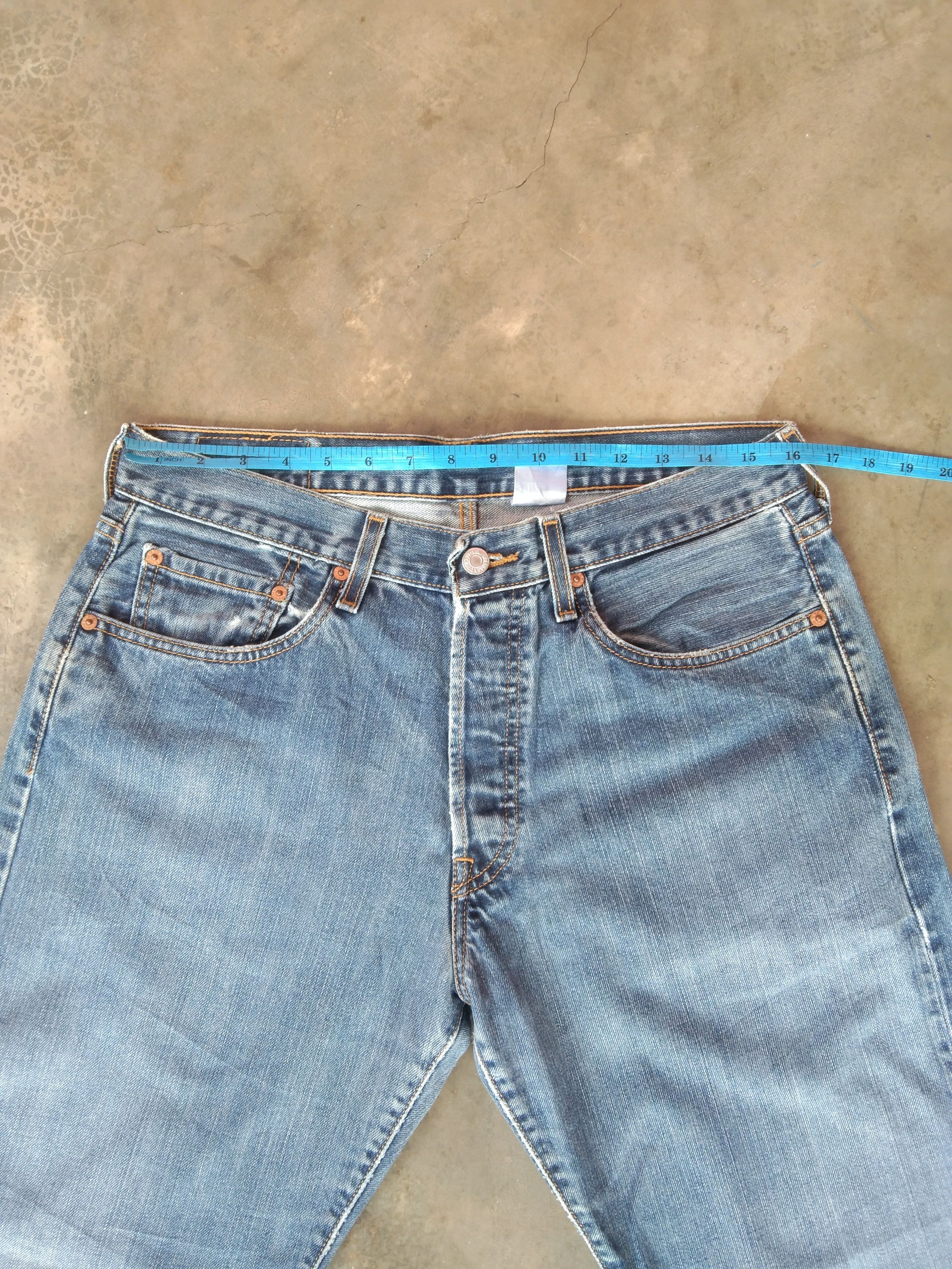 Levi's × Vintage Vintage Levi's 501 Blue Washed Straight Leg Jeans 32x29 Size US 32 / EU 48 - 7 Thumbnail