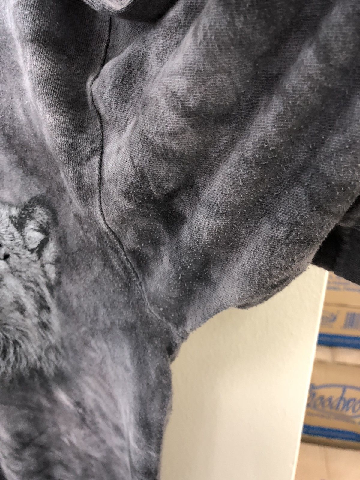 The Mountain × Vintage The Mountain Tye dye tshirt Wolf printed very worn Size US XXL / EU 58 / 5 - 5 Thumbnail