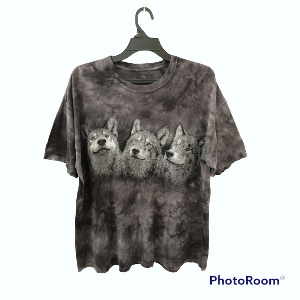 The Mountain × Vintage The Mountain Tye dye tshirt Wolf printed very worn Size US XXL / EU 58 / 5 - 1 Thumbnail